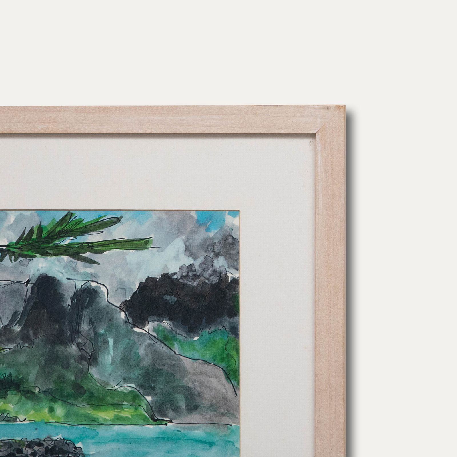 Charles Breaker (1906 1985)  Mid 20th Century Watercolour, Lord Howe Island photo 133.0