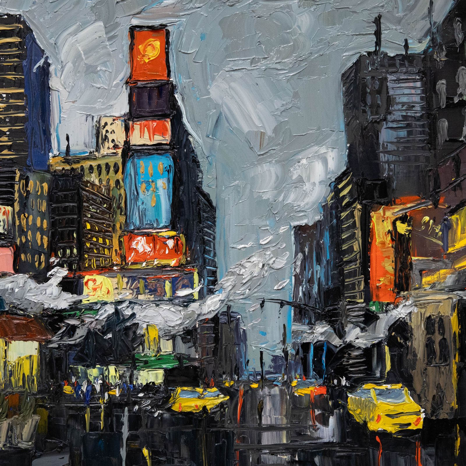 Daniel Nichols Contemporary Oil, Lights Of Shanghai photo Art