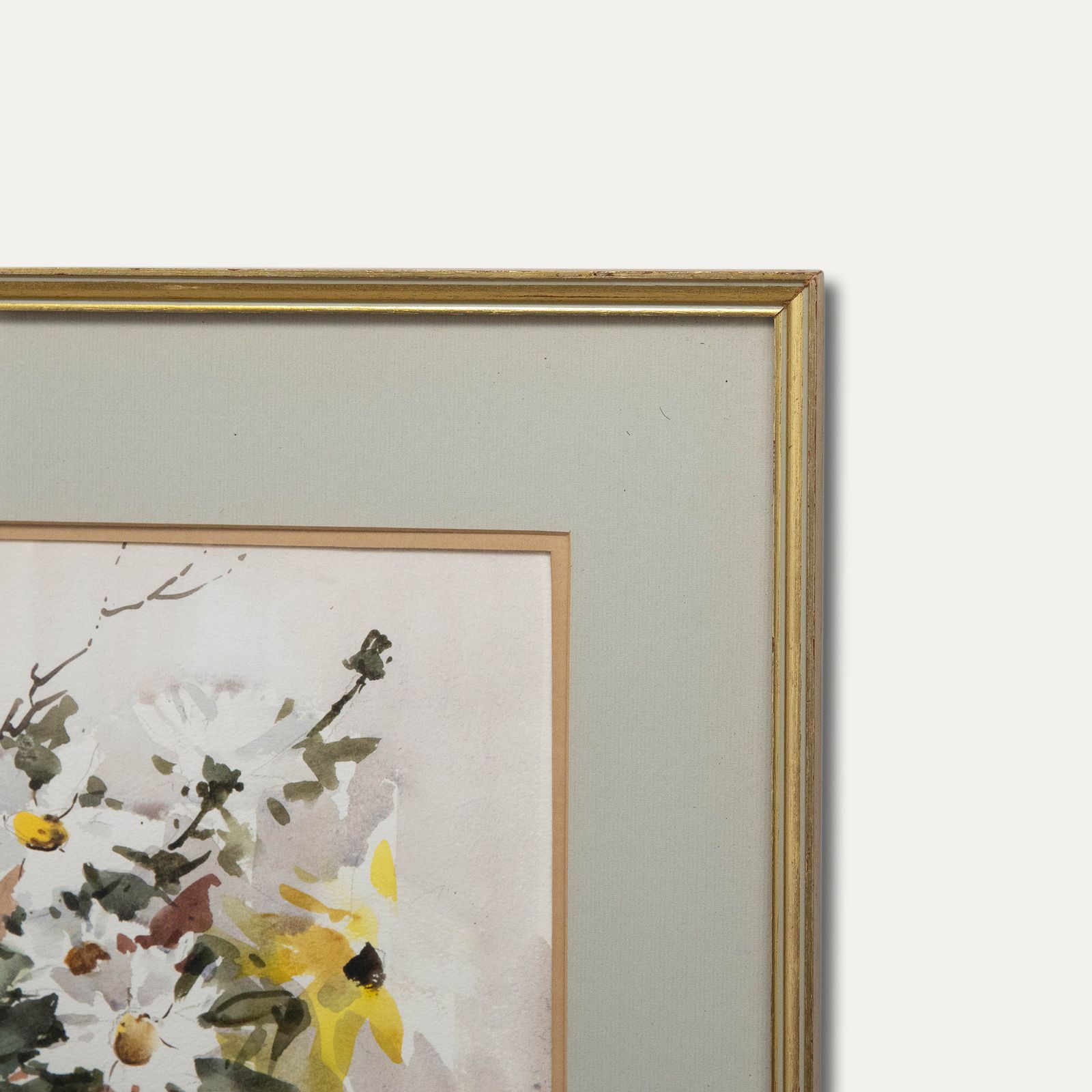 Marjorie Best (1903 1997) Watercolour, Still Life Of Flowers In A Glass Jug photo Art