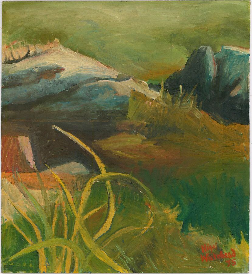 Nigel Whitehead 1975 Oil, View Of The Mountains photo furniture