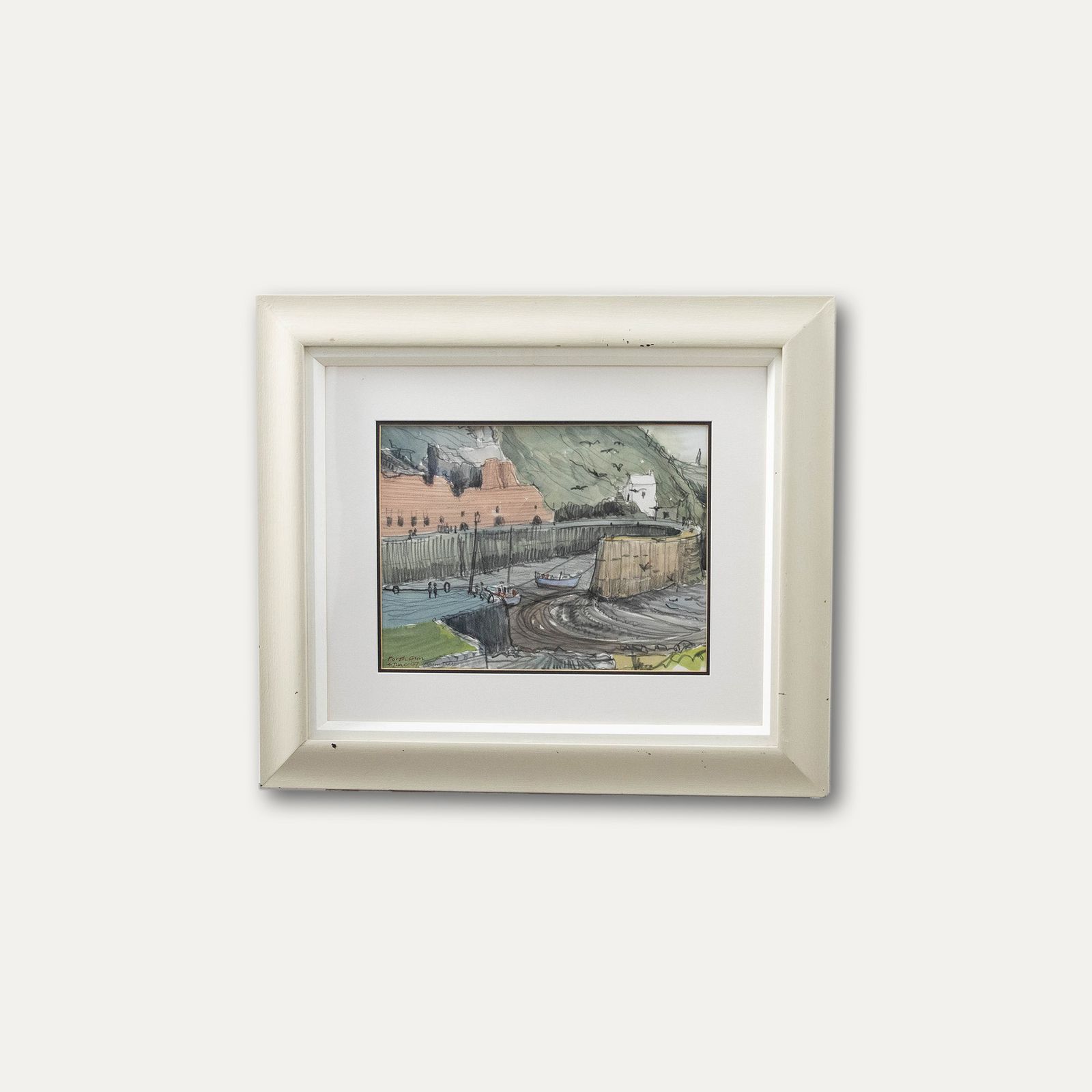 Martin Podd (B.1930) Framed Contemporary Watercolour, Porthgain photo buy