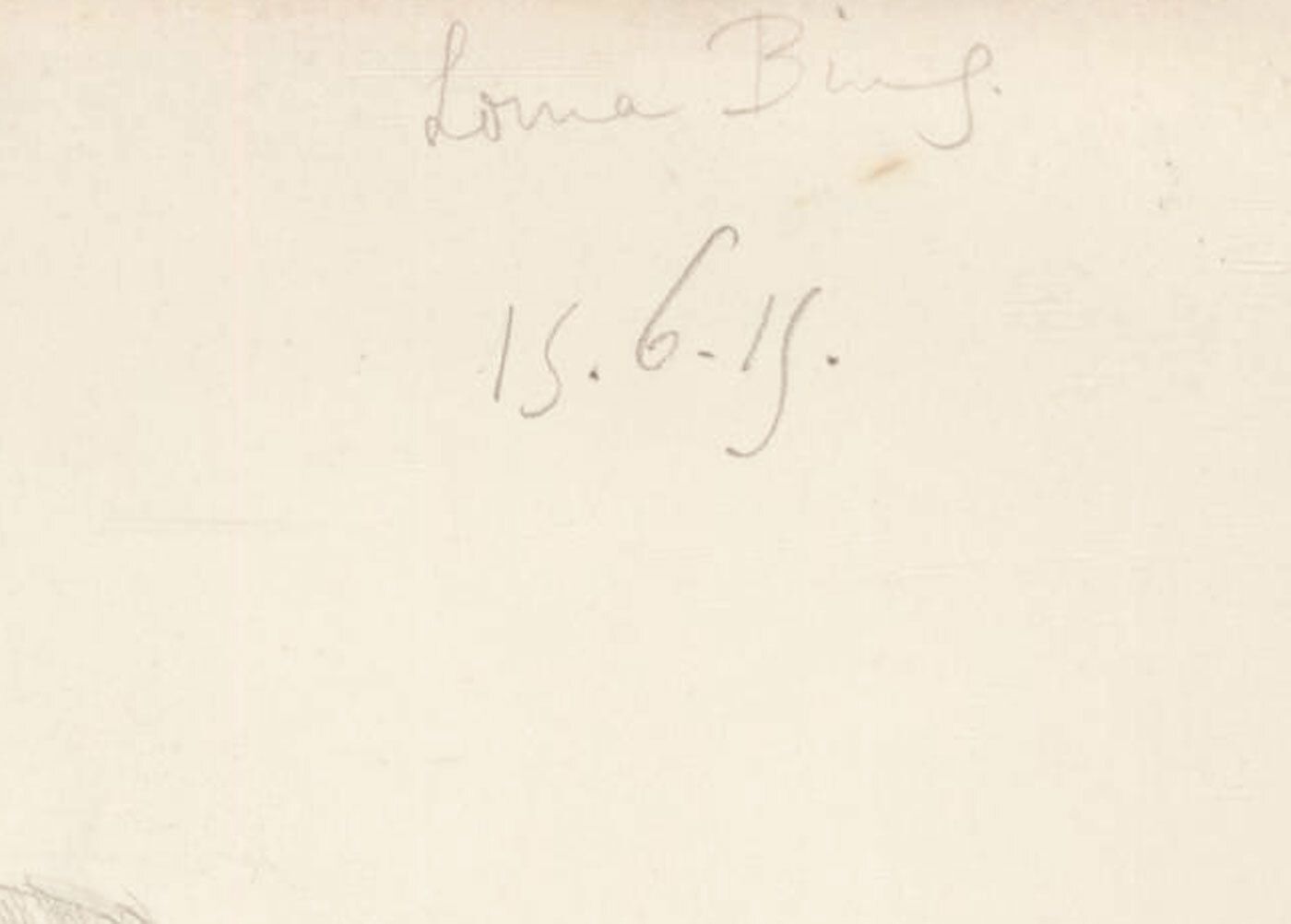 Lorna Bing (1897 1993) 1915 Graphite Drawing, The Dancing Faun III photo for sale