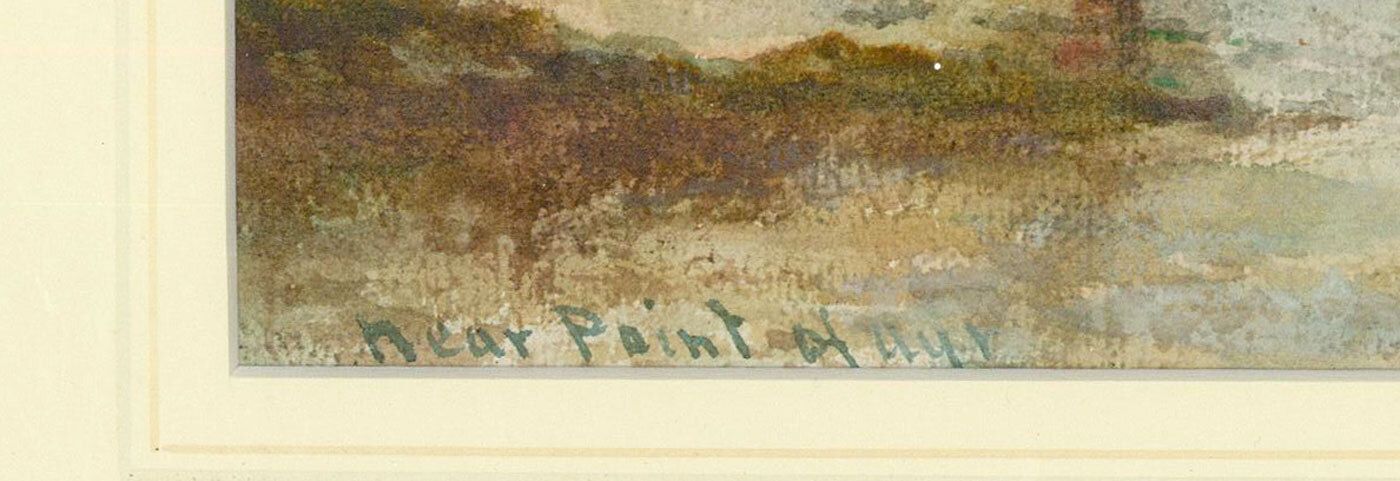 G.F. Parnell Early 20th Century Watercolour, Near Point Of Ayr photo Art