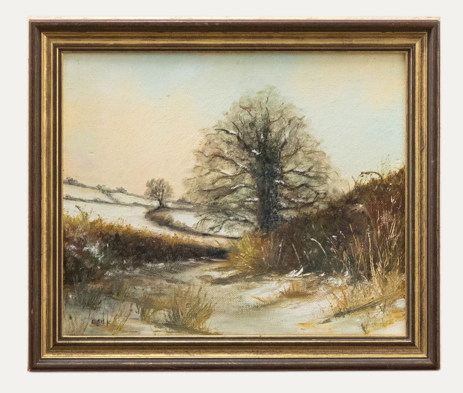 Linda Silk  Contemporary Oil, Winter Scene At Wick