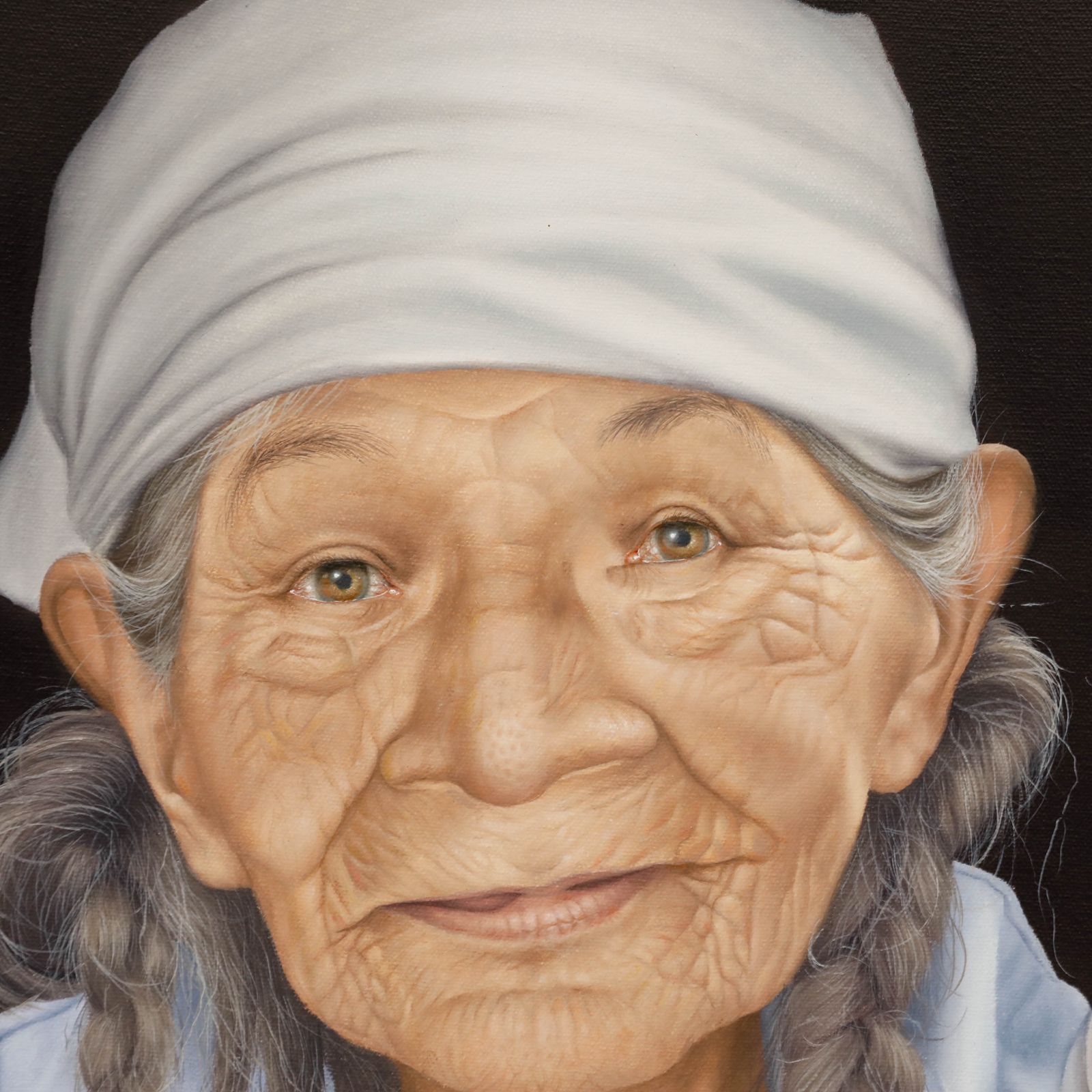 Patricio Marin 20th Century Oil, Serenity In Old Age photo 183.0