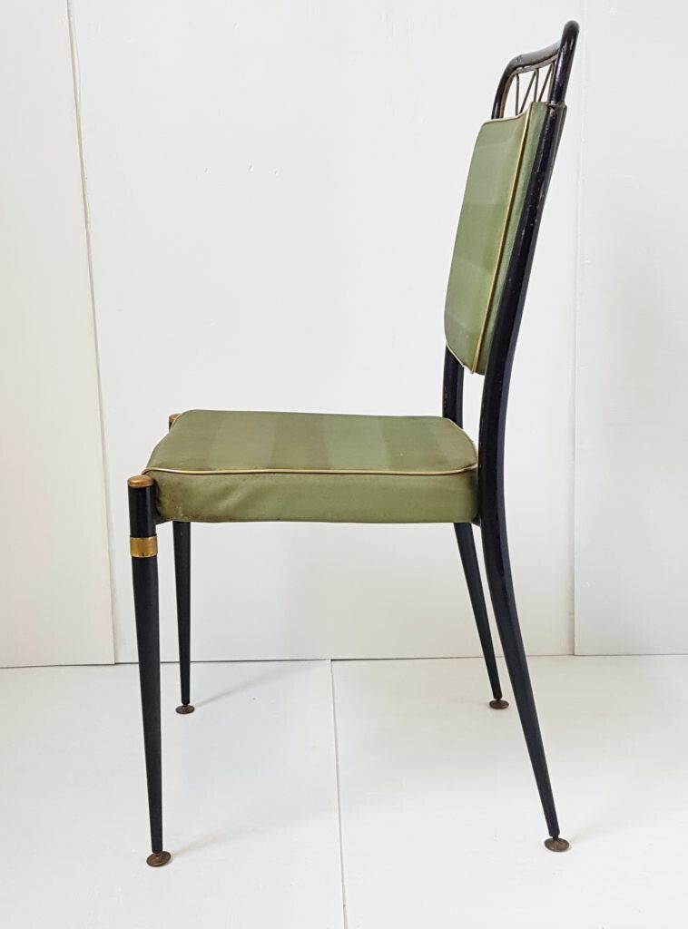 Vintage 1950 Dlg Jean Royere 50s Rockabilly 1950s 50s Suite Of 6 Chairs photo buy