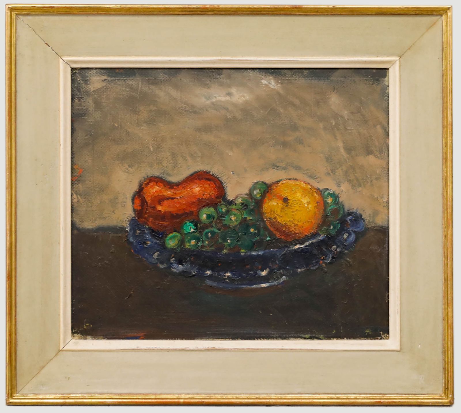 Manner Of Floris Hendrik Verster (1861 1927) Framed Oil, Bowl Of Fruit