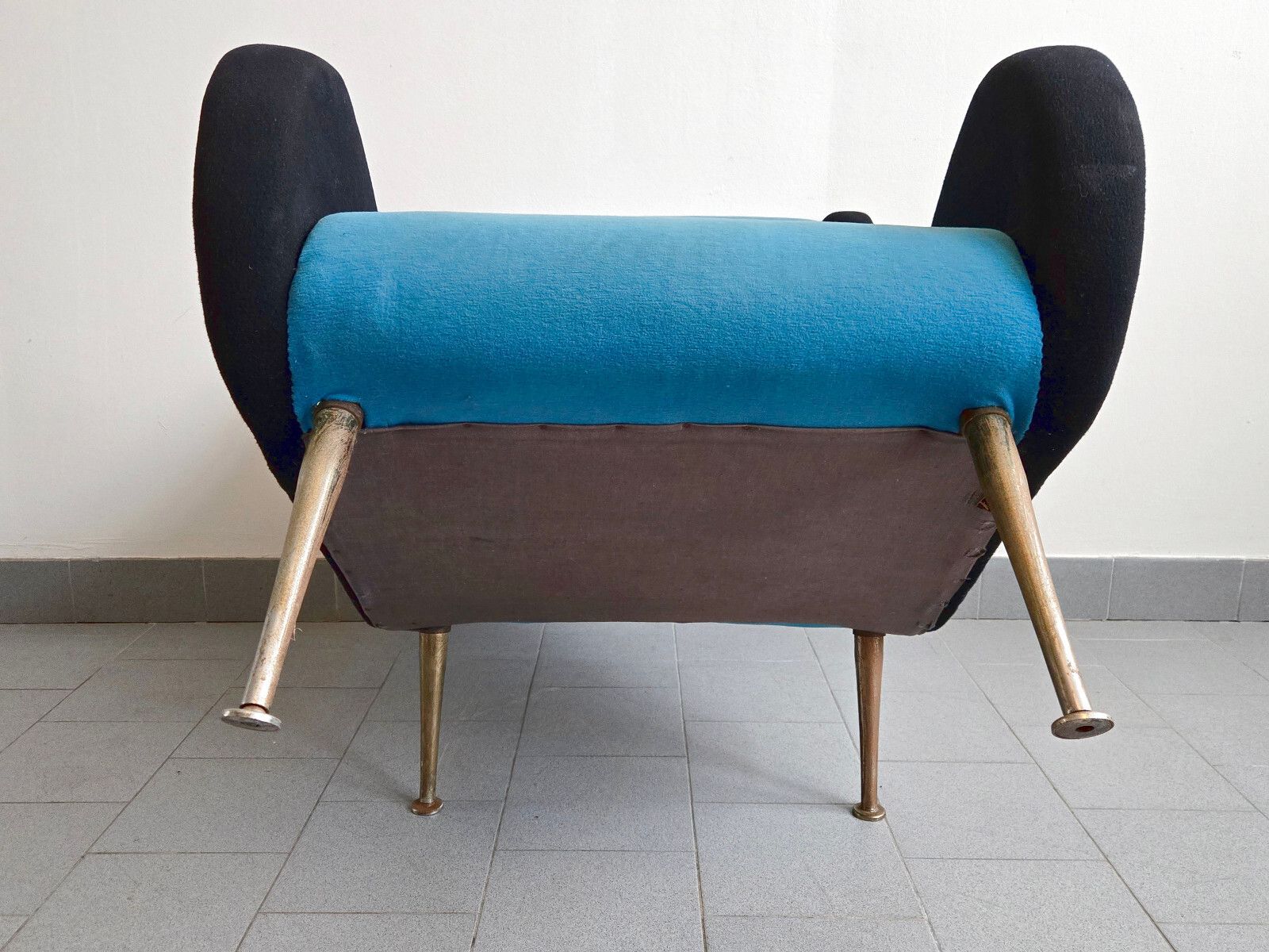 photo buy Vintage 1950 Rockabilly Wool Jersey Armchair Dlg Marco Zanuso Arflex 50s