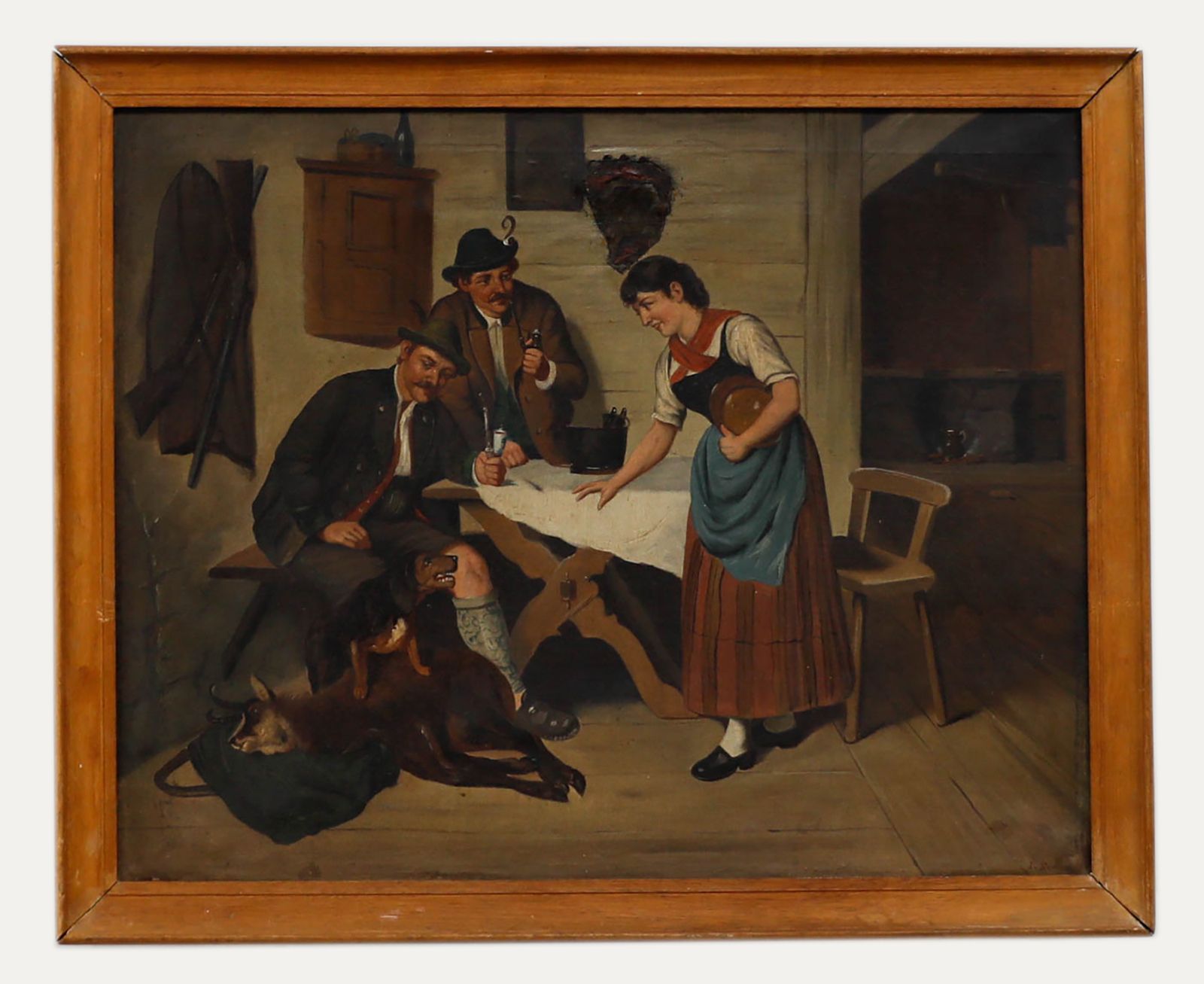 J. Savinci For Restoration  1898 Oil, After The Hunt