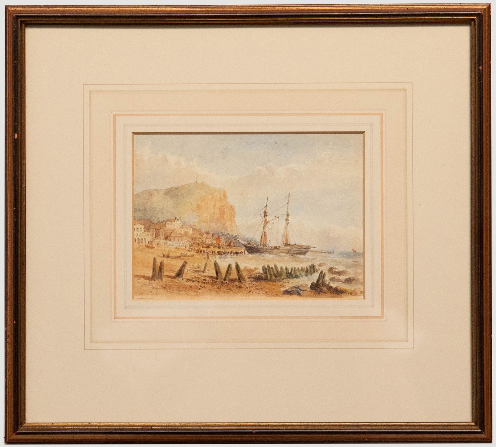 J. W. Haworth 19th Century Watercolour, Near Hastings
