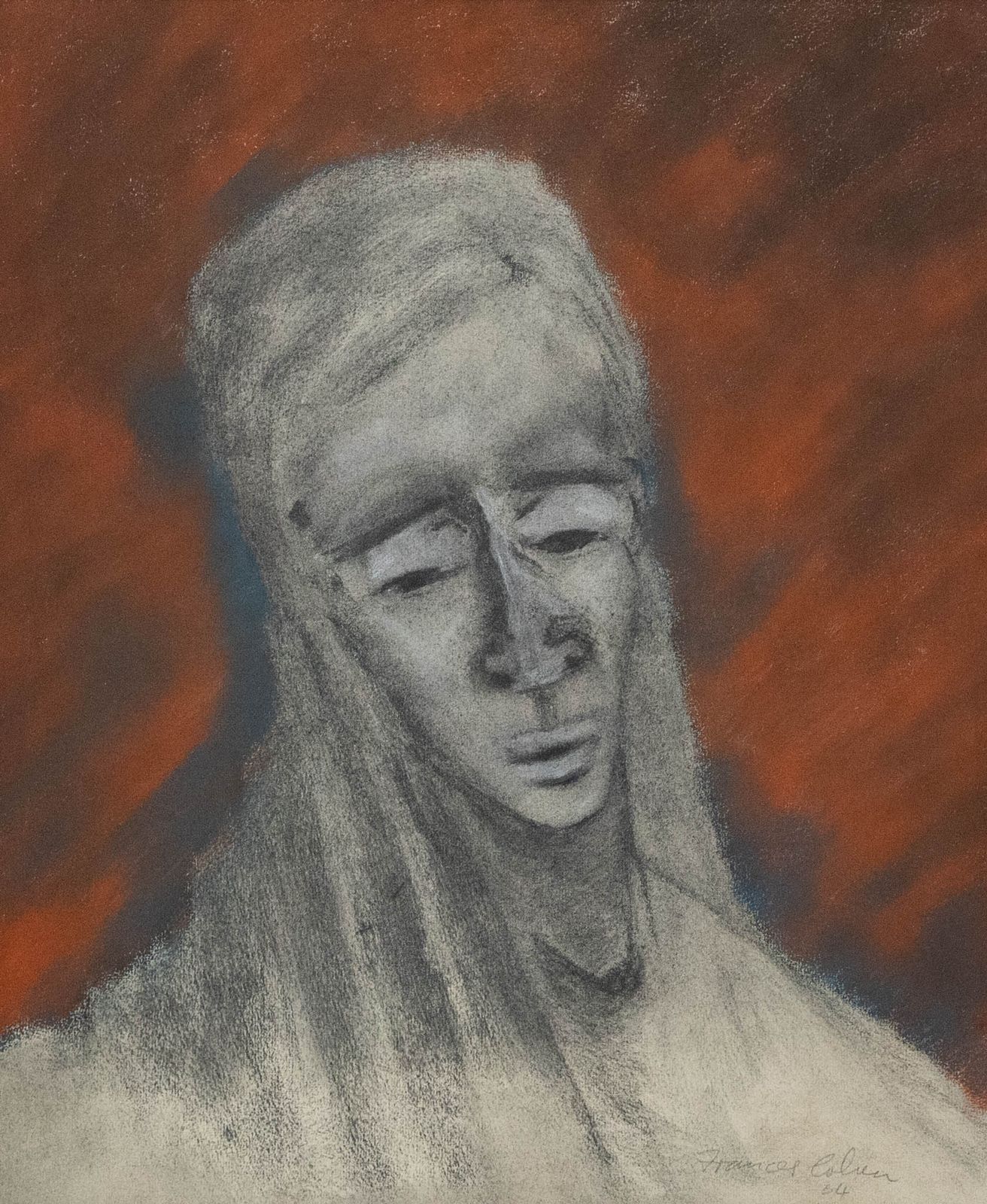 Frances Cohen Gillespie (1939 1998) 1964 Pastel, Melancholy photo furniture