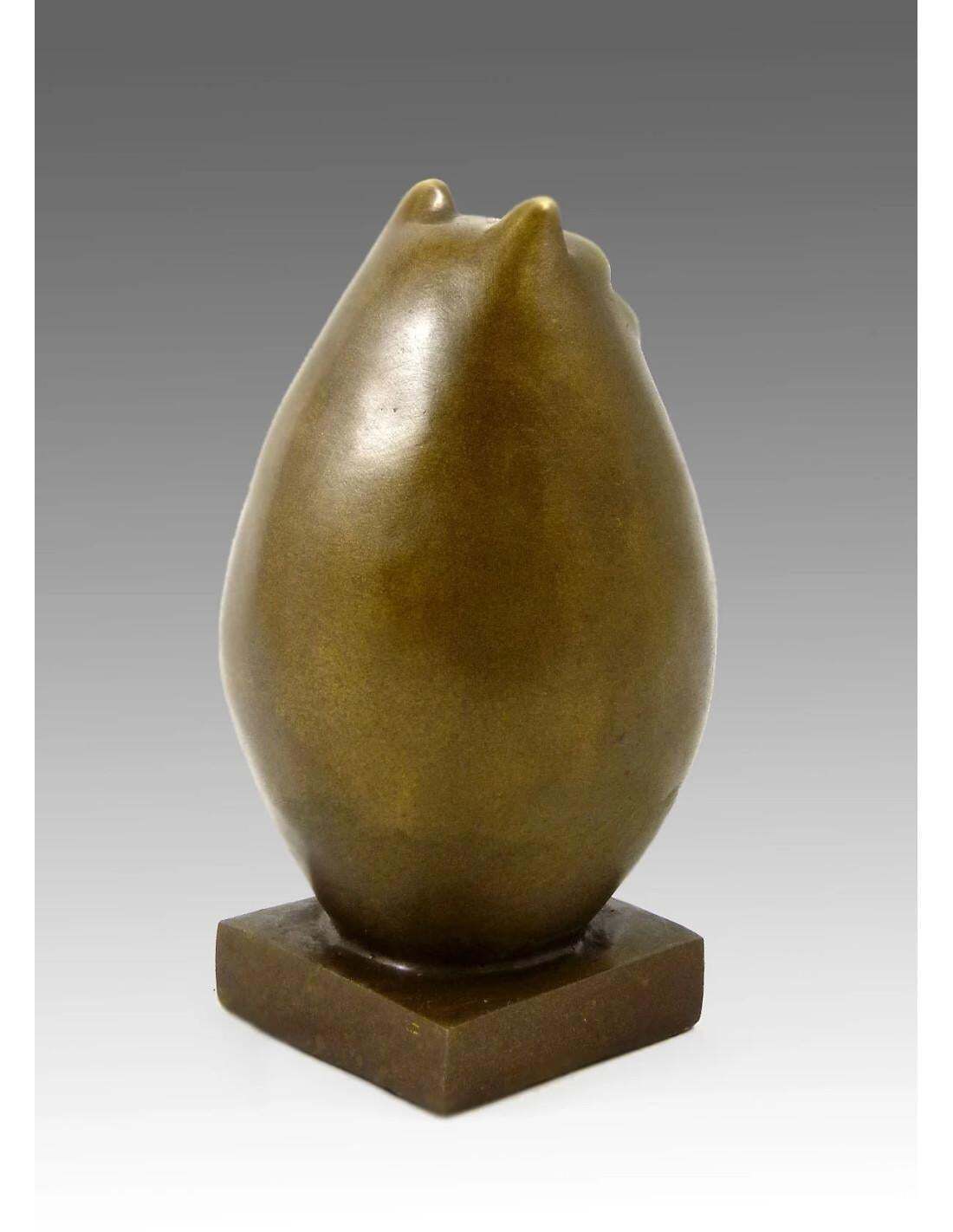 Bronze Sculpture Of The Big Cat After Fernando Botero, 20th Century. photo Art