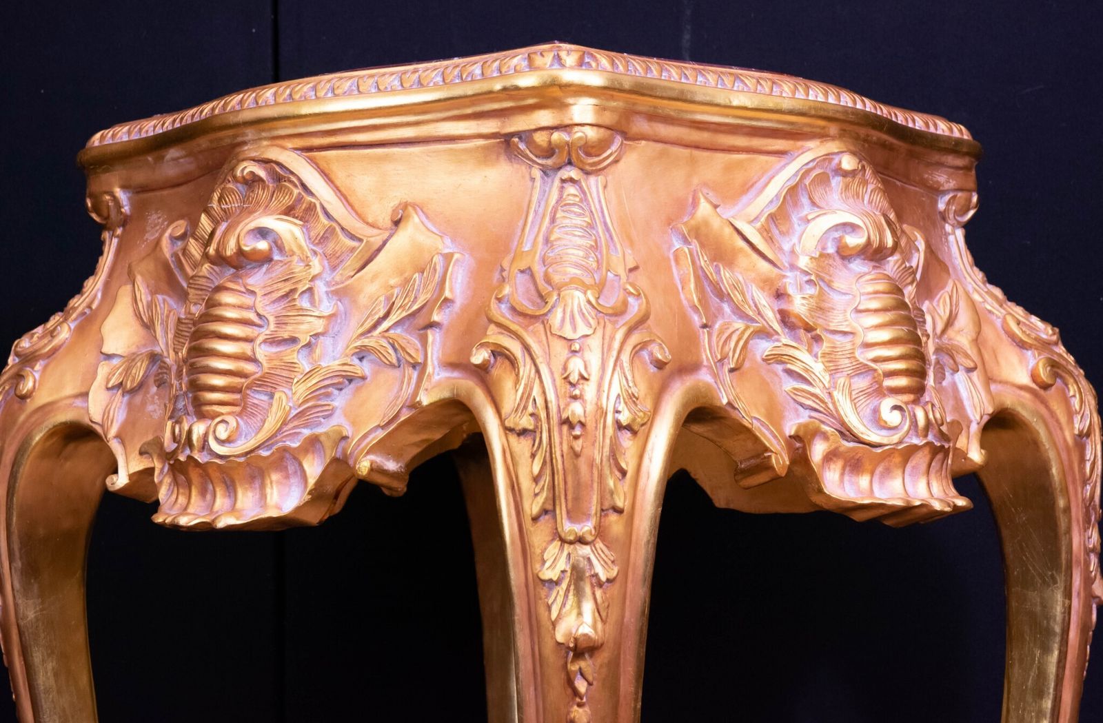 Pair Italian Rococo Tables   Gilt Pedestal Stand photo Home Decor