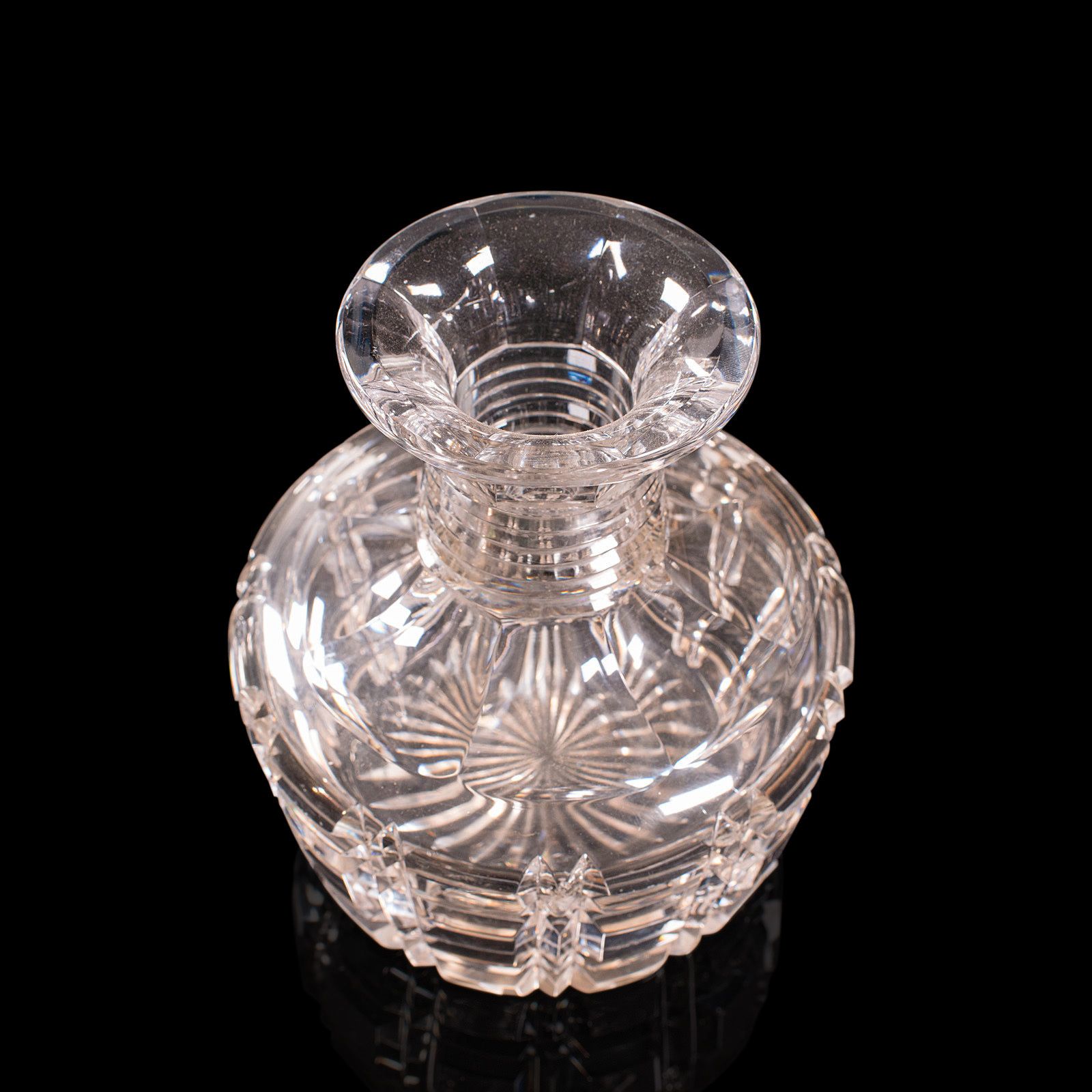 Pair, Antique Sherry Decanters, English, Glass, Spirit, Liquor Flask, C.1910 photo Home Decor
