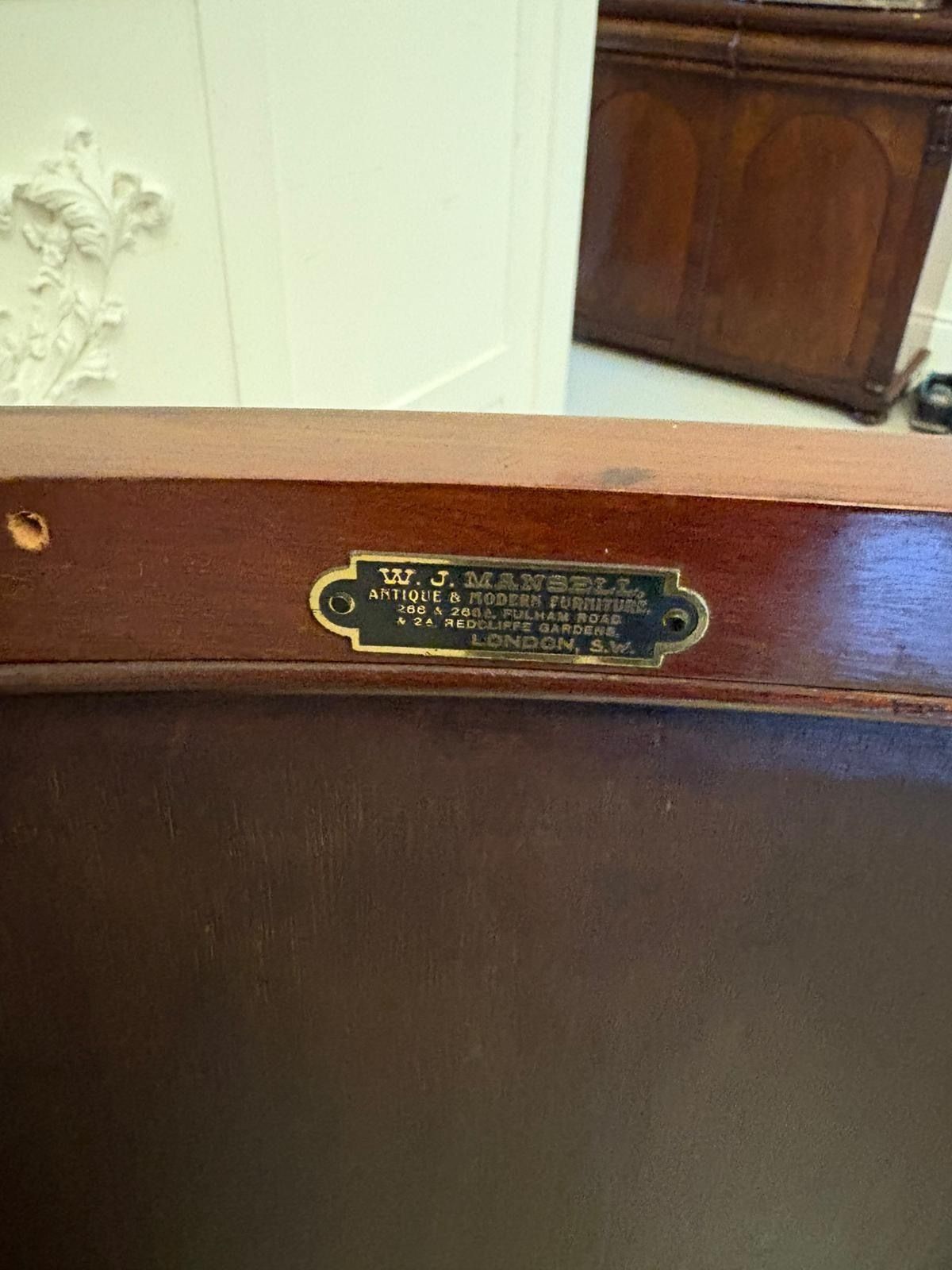 Superb Quality Antique Early 20th Century Mahogany Inlaid Bow Fronted Side Cabinet photo furniture