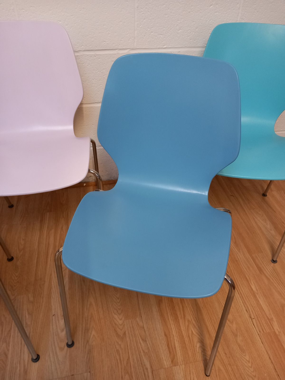 photo for sale Mid Century Set Of 5 'City' Dining Chairs By Oyvind Iversen For Westnofa Norway
