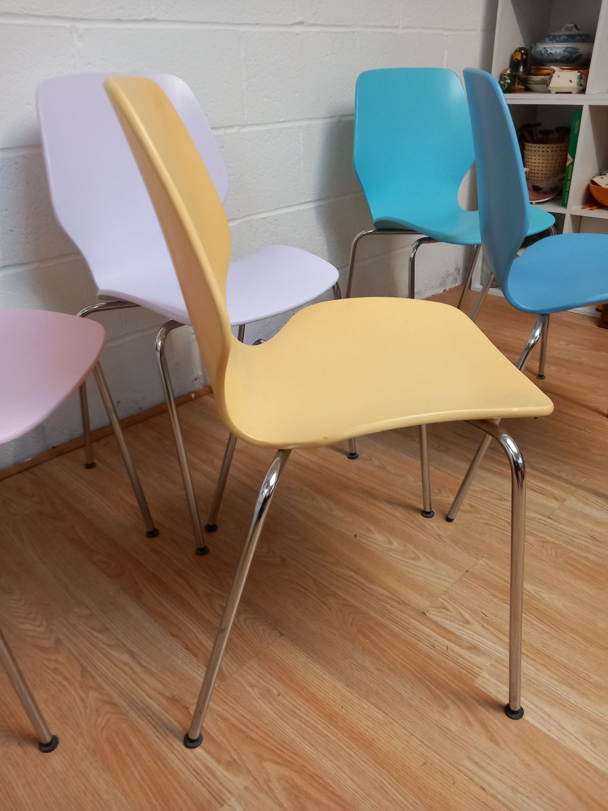 Furniture Mid Century Set Of 5 'City' Dining Chairs By Oyvind Iversen For Westnofa Norway photo