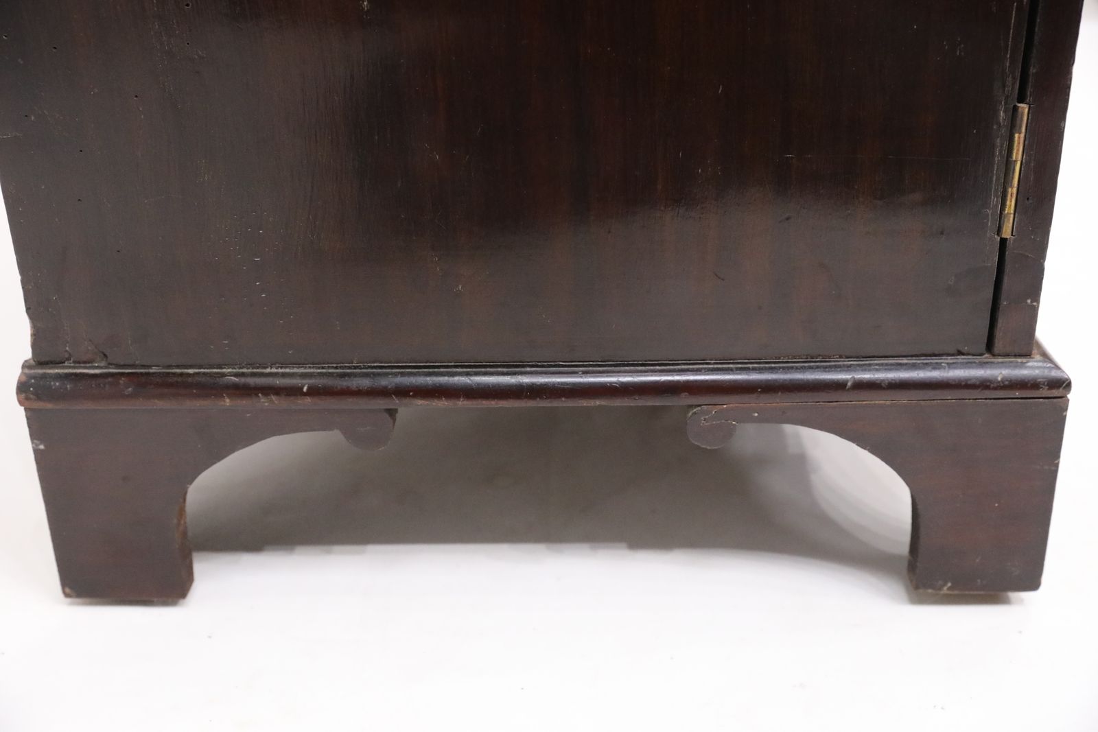 Furniture Antique Low Mahogany Linen Press 2 Drawers 2 Drawers Free Uk Delivery photo