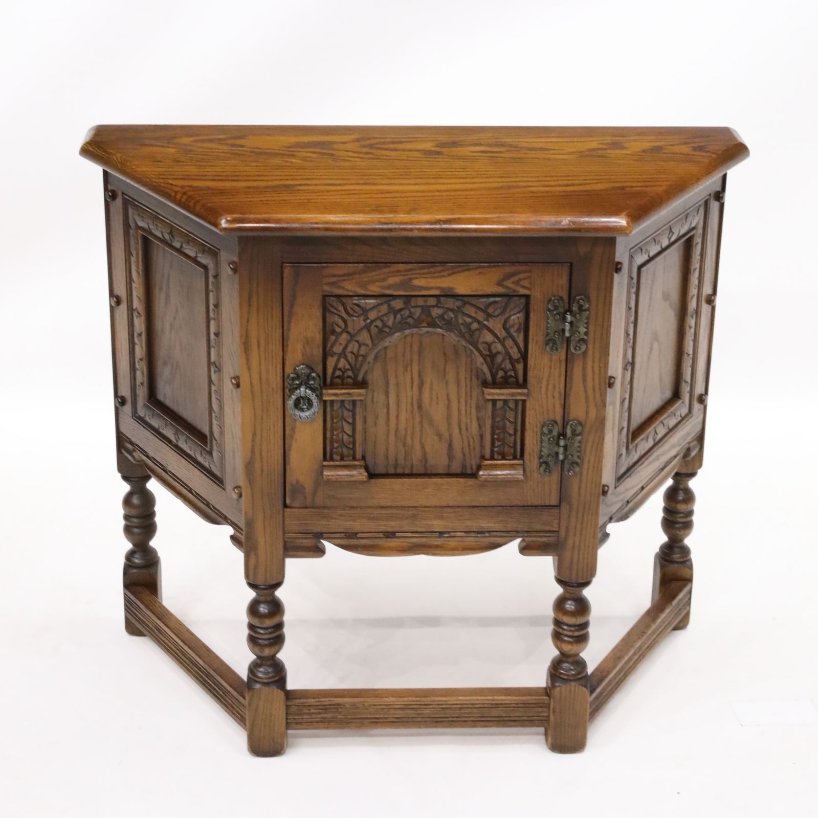Old Charm Canted Table Light Oak Finish #1434 Free Uk Delivery*