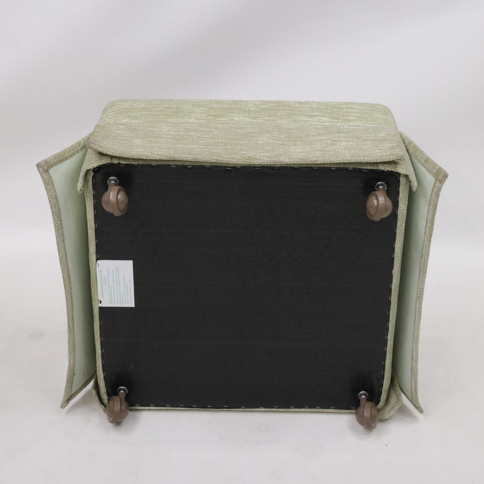 Ottoman By Vale Bridgecraft Light Green Fabric Vgc Free Uk Delivery* photo for sale