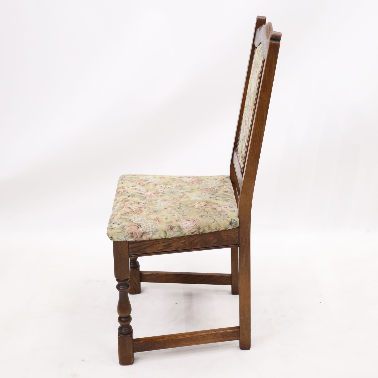 6 Old Charm Dining Chairs Tonwell Rose Upholstery Tudor Brown Free Uk Delivery* photo Furniture