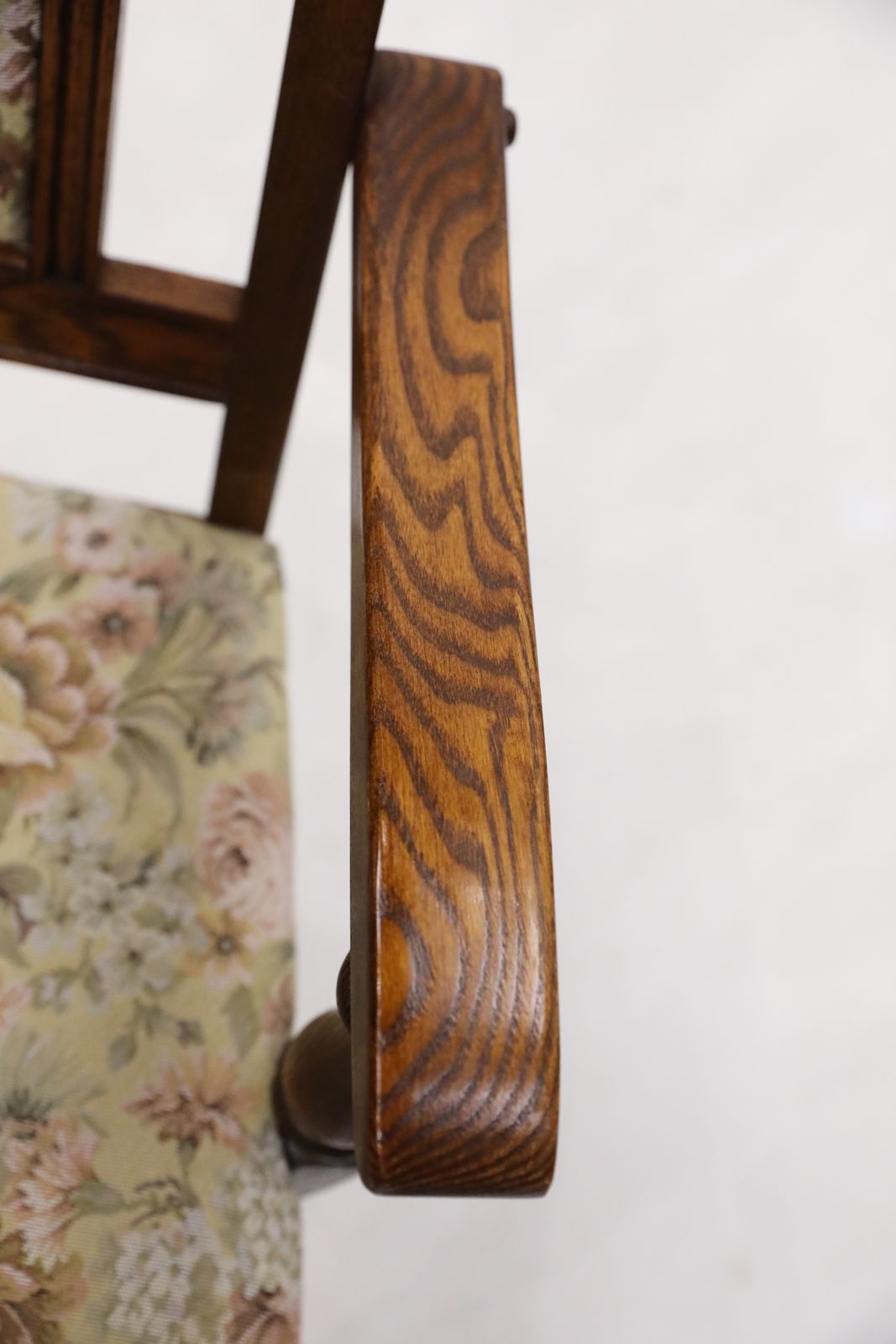 6 Old Charm Dining Chairs Tonwell Rose Upholstery Tudor Brown Free Uk Delivery* photo vintage