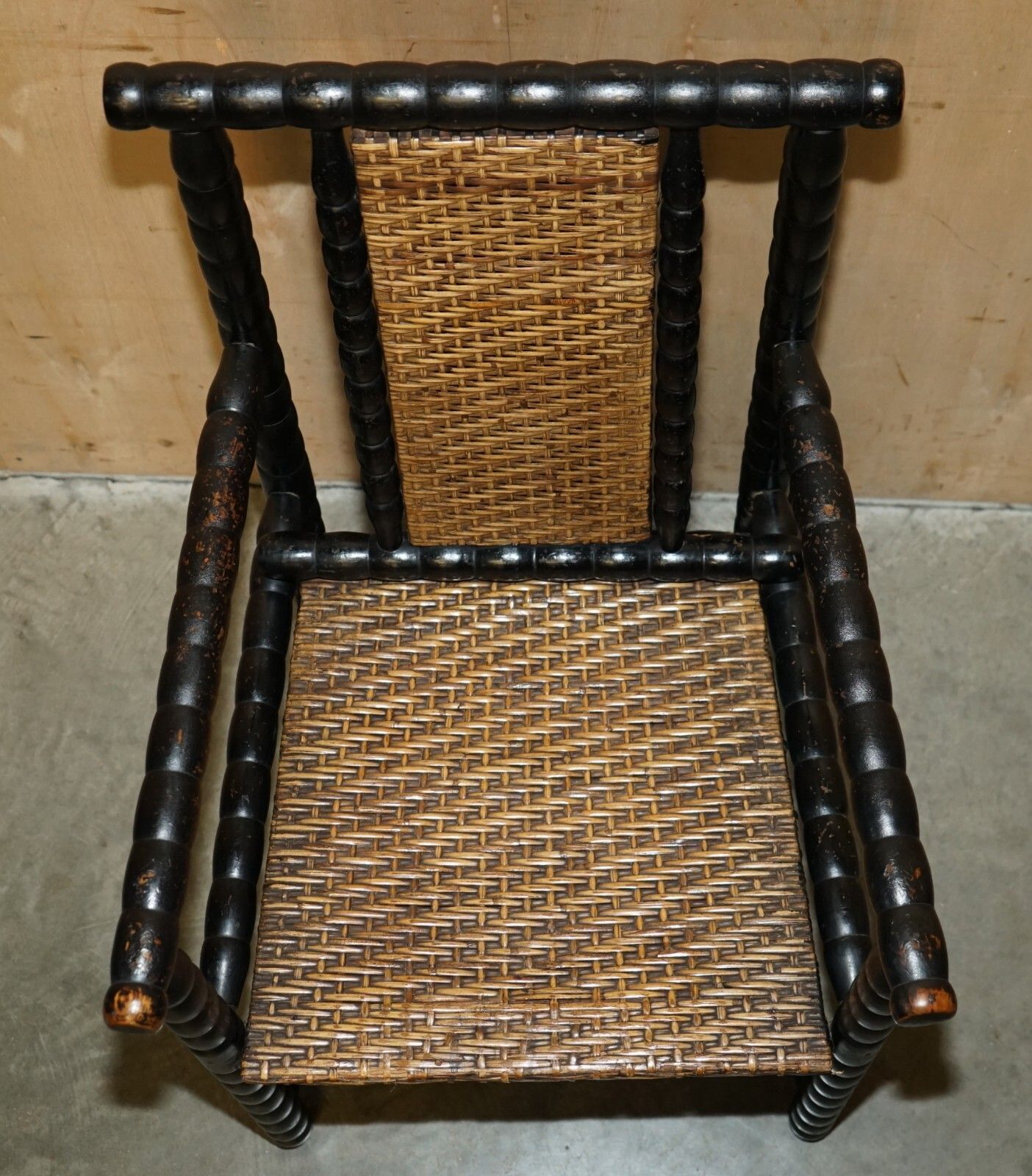 Furniture Josef Zotti Poltrona Jugendstil Circa 1911 Ebonished Maplewood Armchair photo