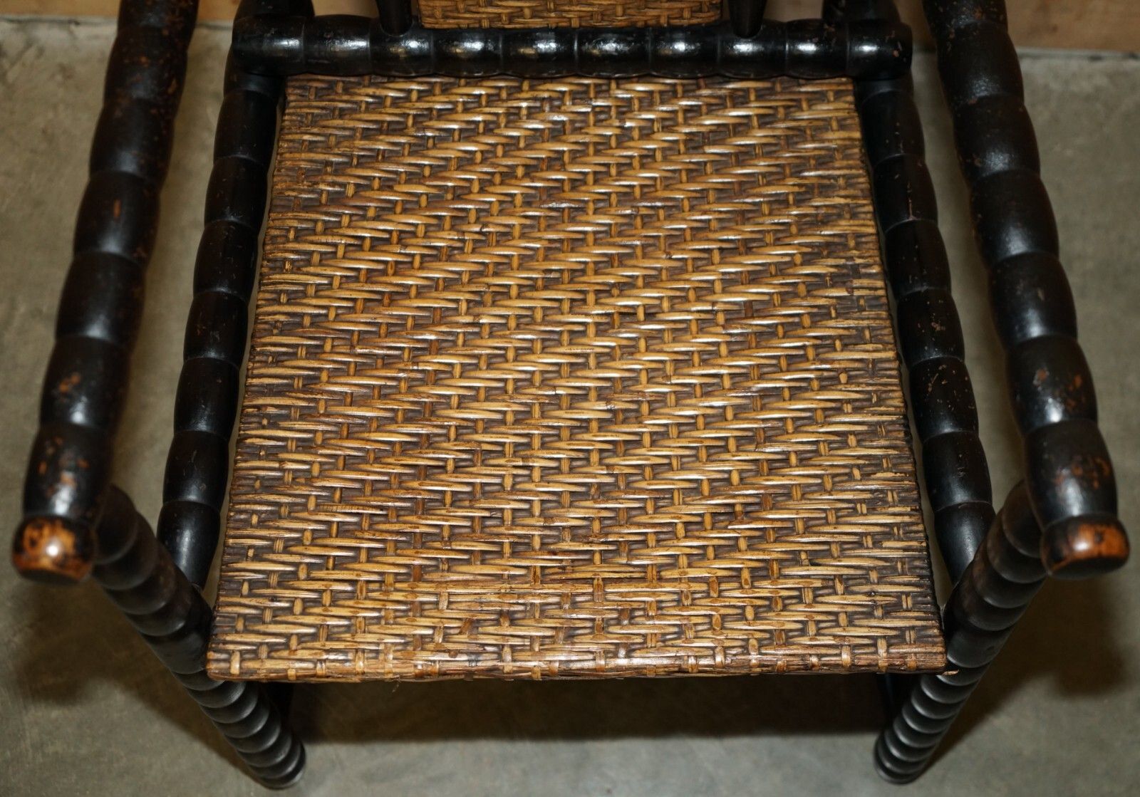3950.0 Josef Zotti Poltrona Jugendstil Circa 1911 Ebonished Maplewood Armchair photo