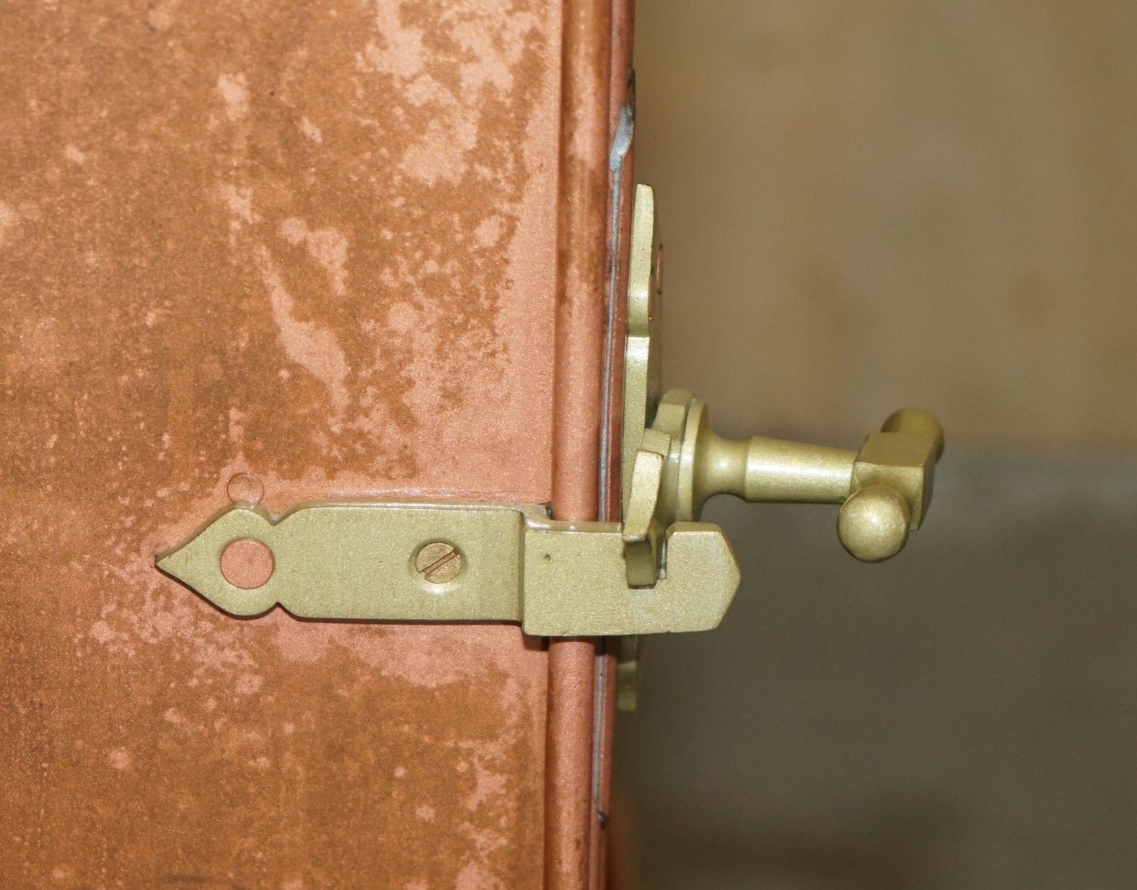 Furniture Antique Copper Fridge Ideal Cool Bedside Or Side End Lamp Wine Table Must See!!! photo