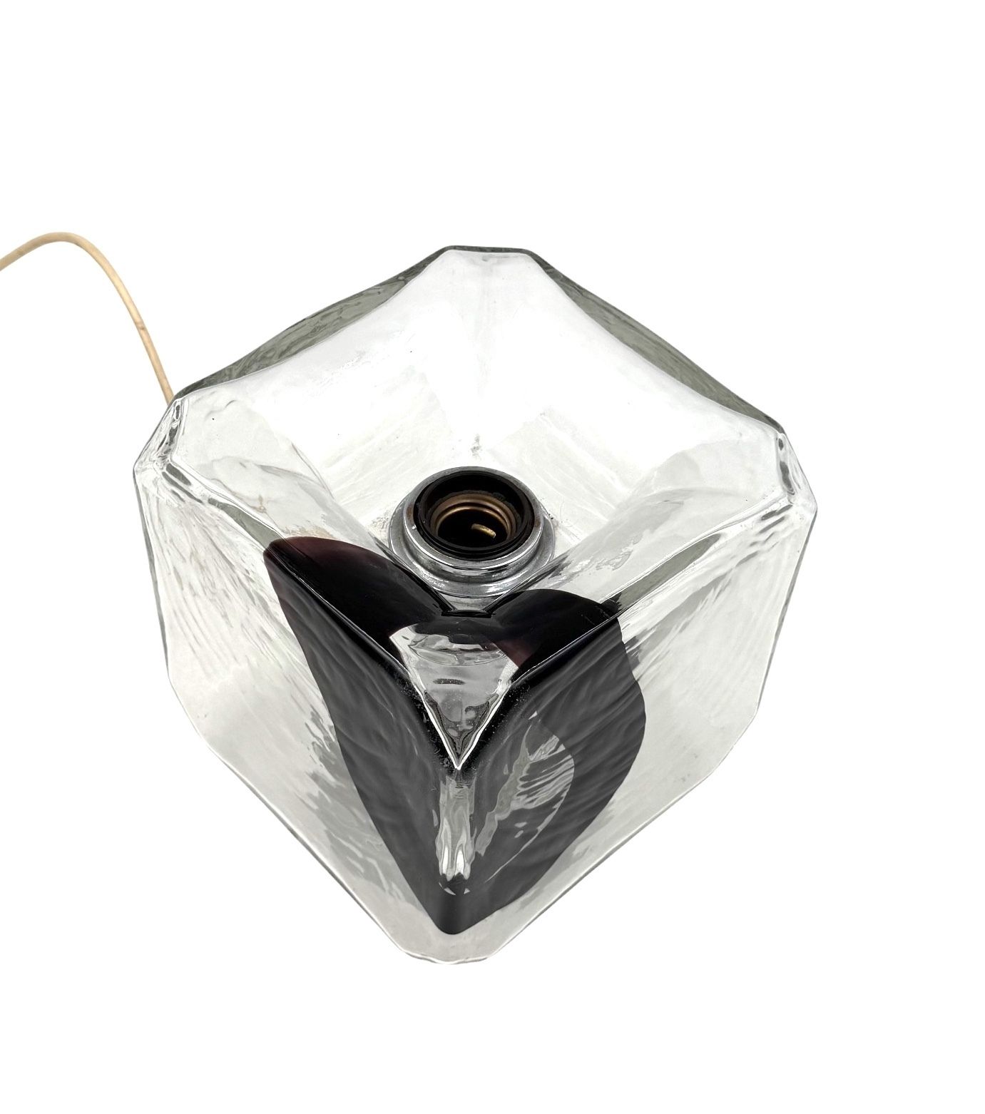 Fratelli Toso, Pair Of Murano Blown Glass Lamps, F.Lli Toso, Murano Italy 1970s photo vintage