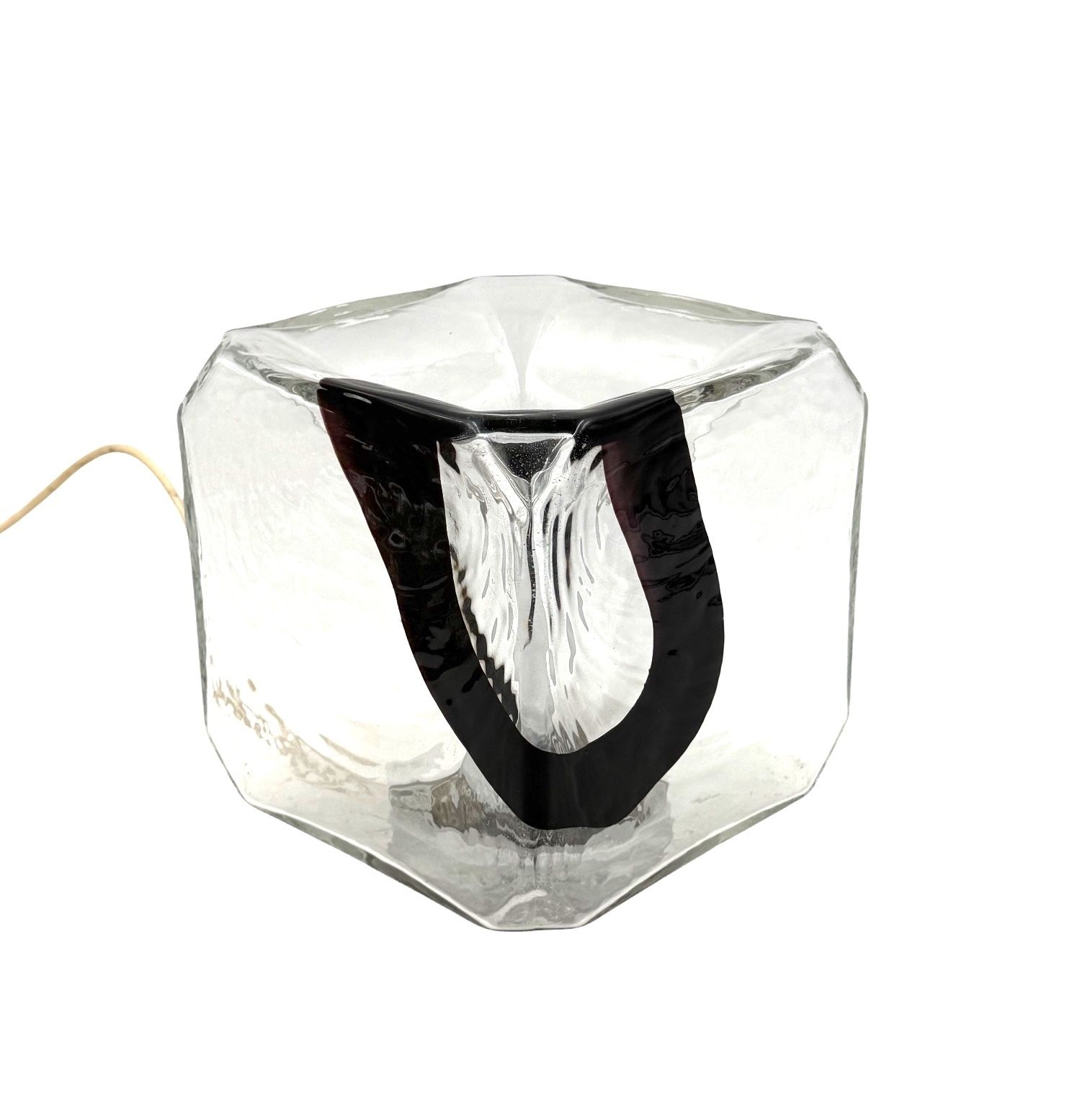 photo furniture Fratelli Toso, Pair Of Murano Blown Glass Lamps, F.Lli Toso, Murano Italy 1970s