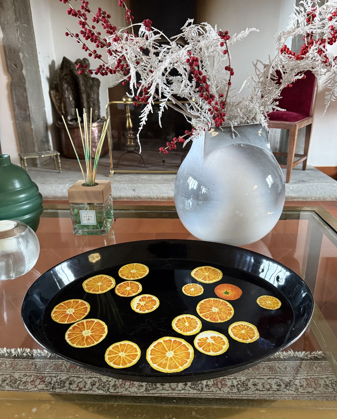 photo vinterior Piero Fornasetti, Oranges Tray, Atelier Fornasetti, Ca. 1955