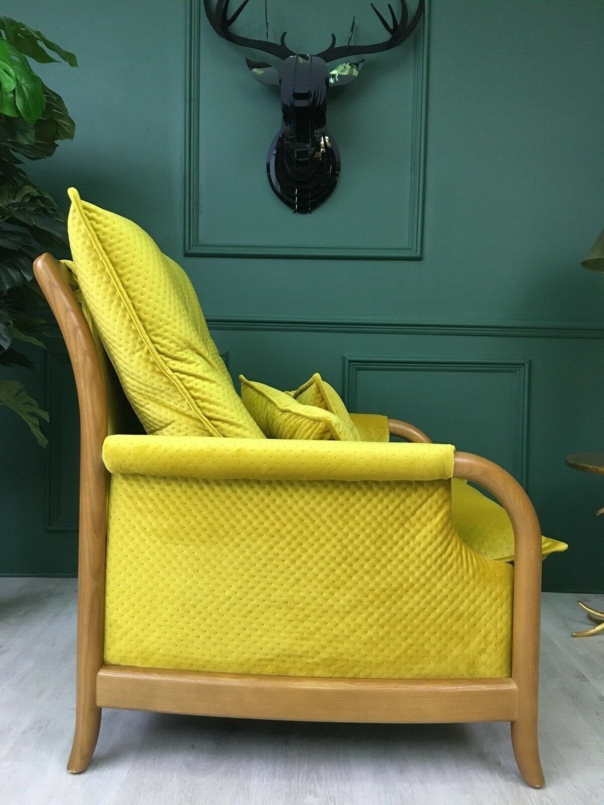 Yellow Vintage Cintique Armchair photo vinterior