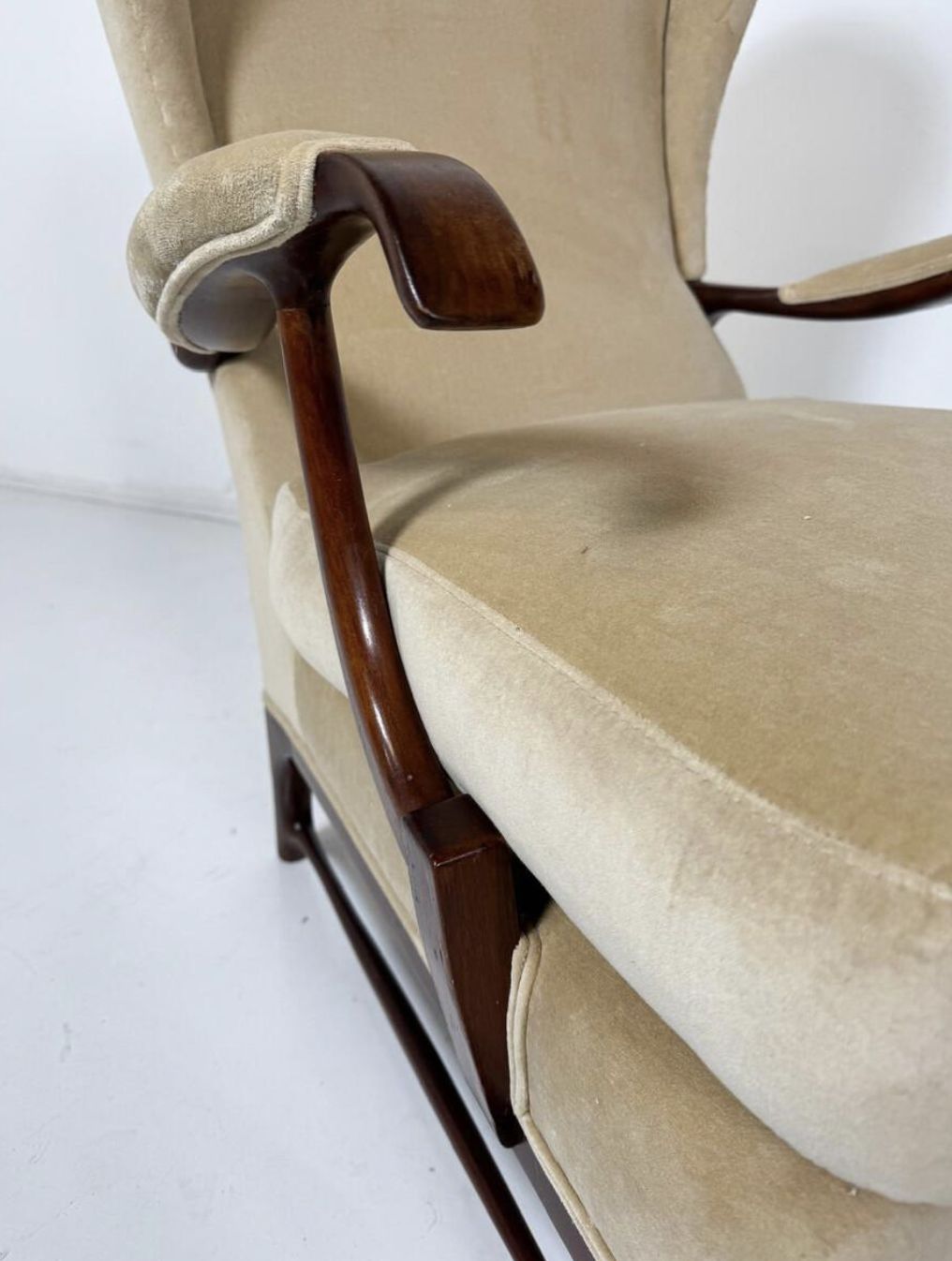 Mid Century Modern Pair Of Paolo Buffa Armchairs, 1950s – New Upholstery photo furniture