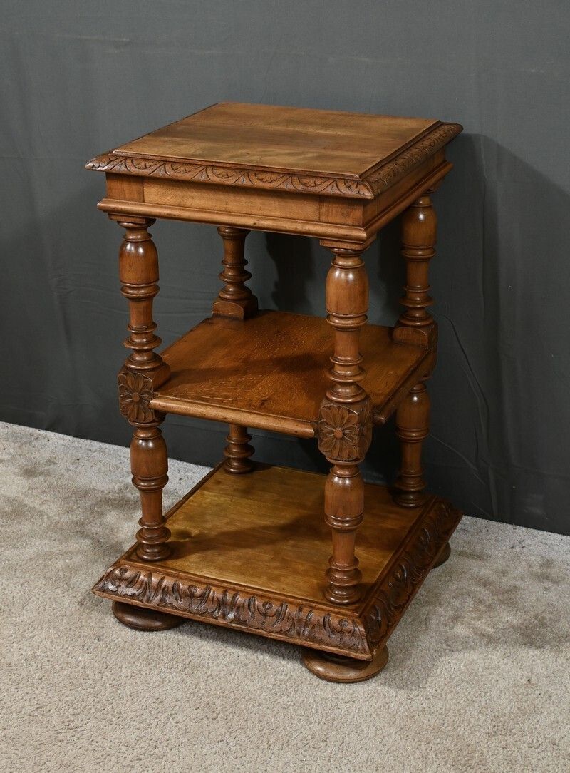 Small Solid Walnut Coffee Table, Louis Philippe Style – Late 19th Century photo furniture