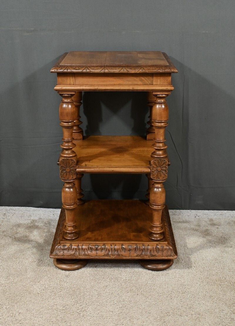 710.0 Small Solid Walnut Coffee Table, Louis Philippe Style – Late 19th Century photo