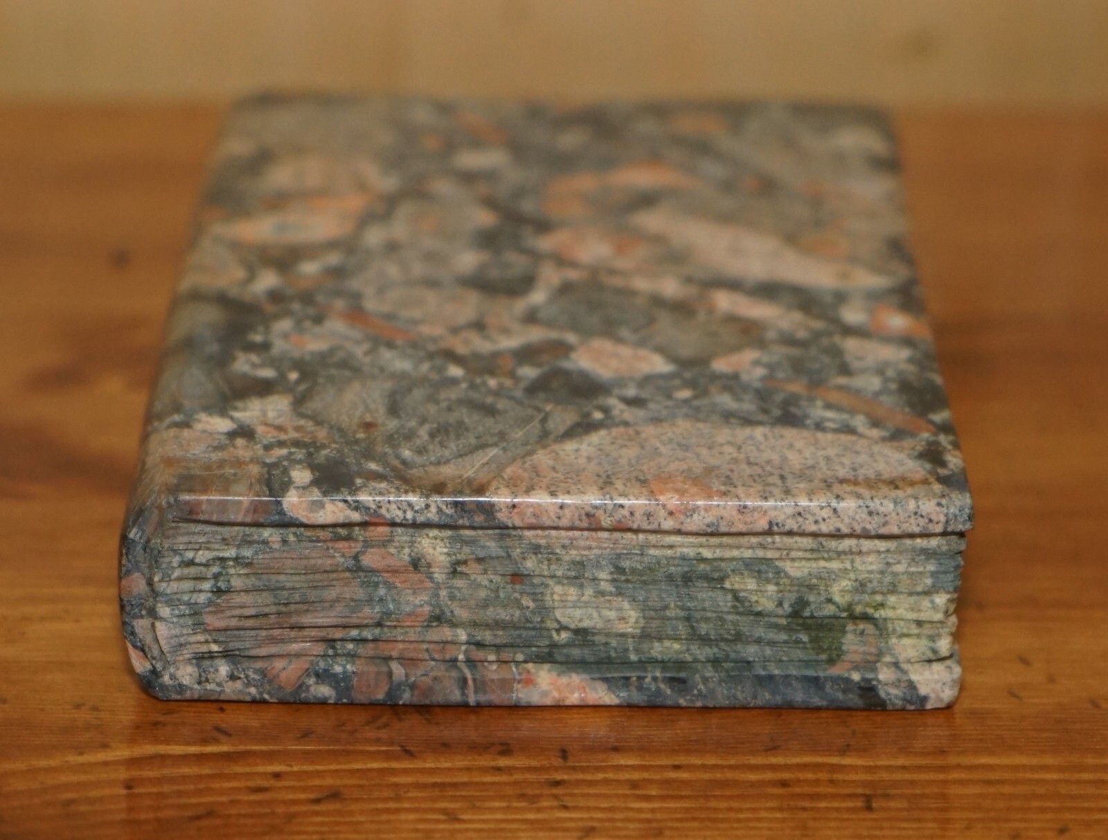 photo vinterior Sulpted Marble Antique Library Book Carved From Rock Part Of A Large Suite
