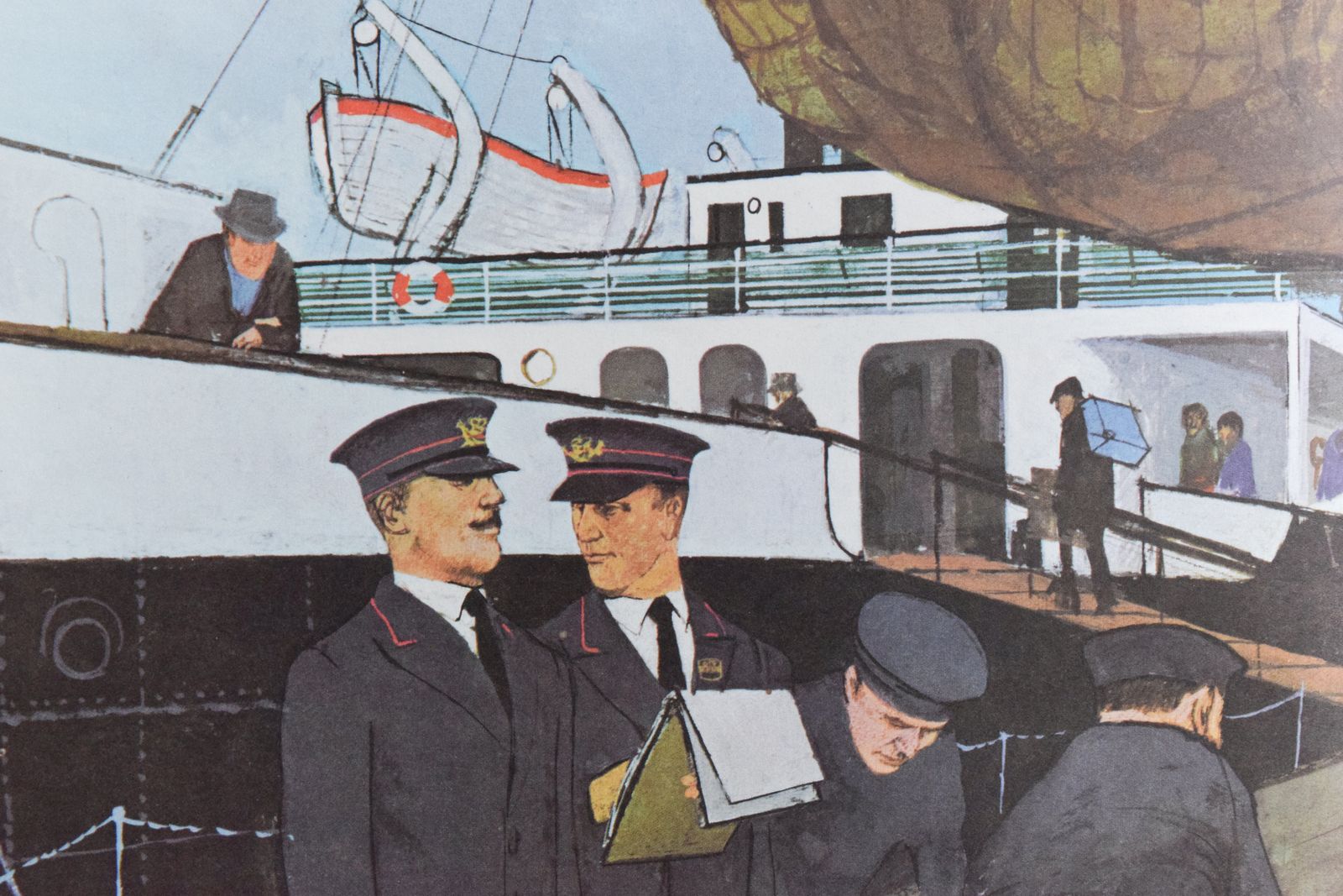 photo furniture 1960s Gpo Post Office Poster "Keeping In Touch, The Post Office At The Docks"