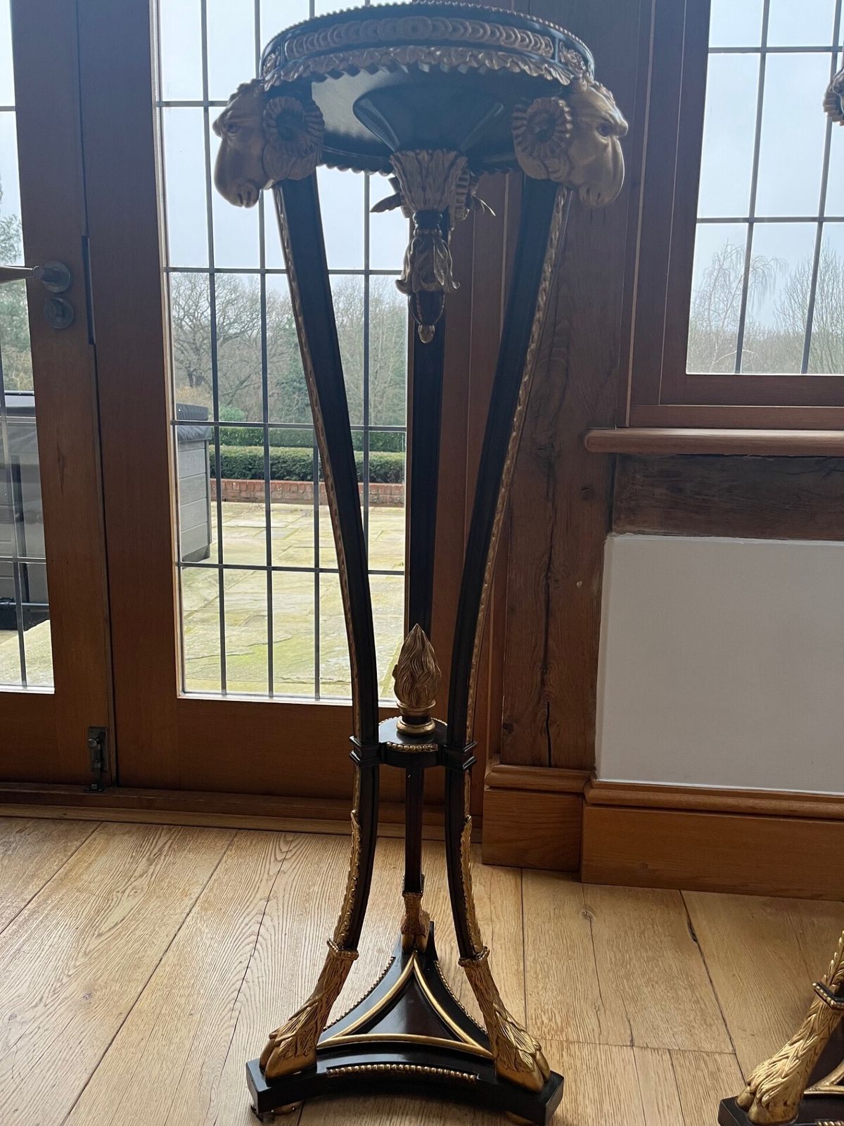 Mahogany And Giltwood Rams Head Torchere Price