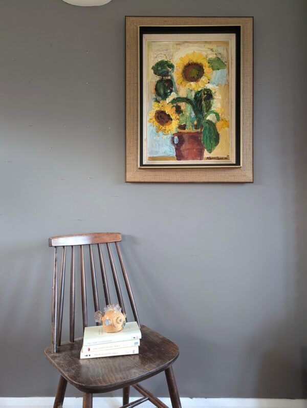 Sunflowers In Bloom, 1970s, Vintage photo vinterior