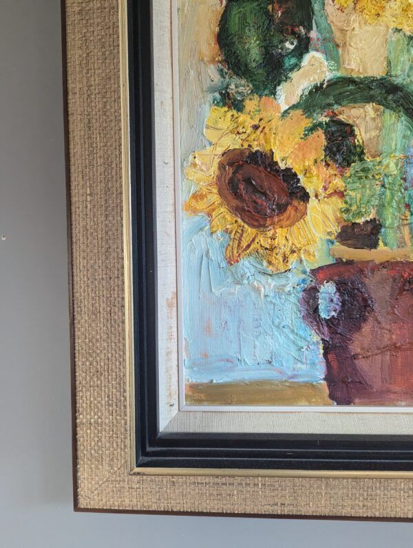 photo furniture Sunflowers In Bloom, 1970s, Vintage