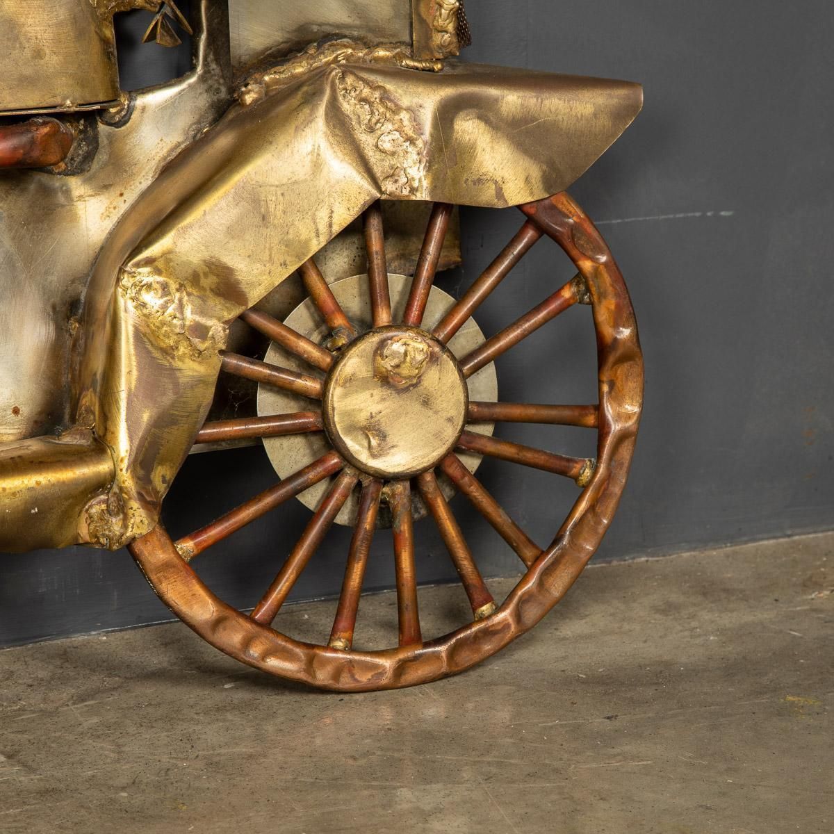 Art 20th Century Italian Mix Metal Wall Art Car, C.1970 photo