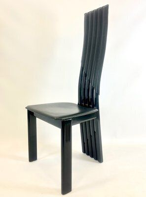 Italian Modern Tripod Chairs From Lübke, 1980s, Set Of 4 photo Furniture