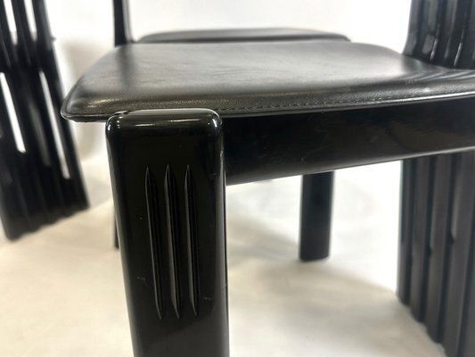 Italian Modern Tripod Chairs From Lübke, 1980s, Set Of 4 photo vintage