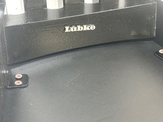 photo vinterior Italian Modern Tripod Chairs From Lübke, 1980s, Set Of 4
