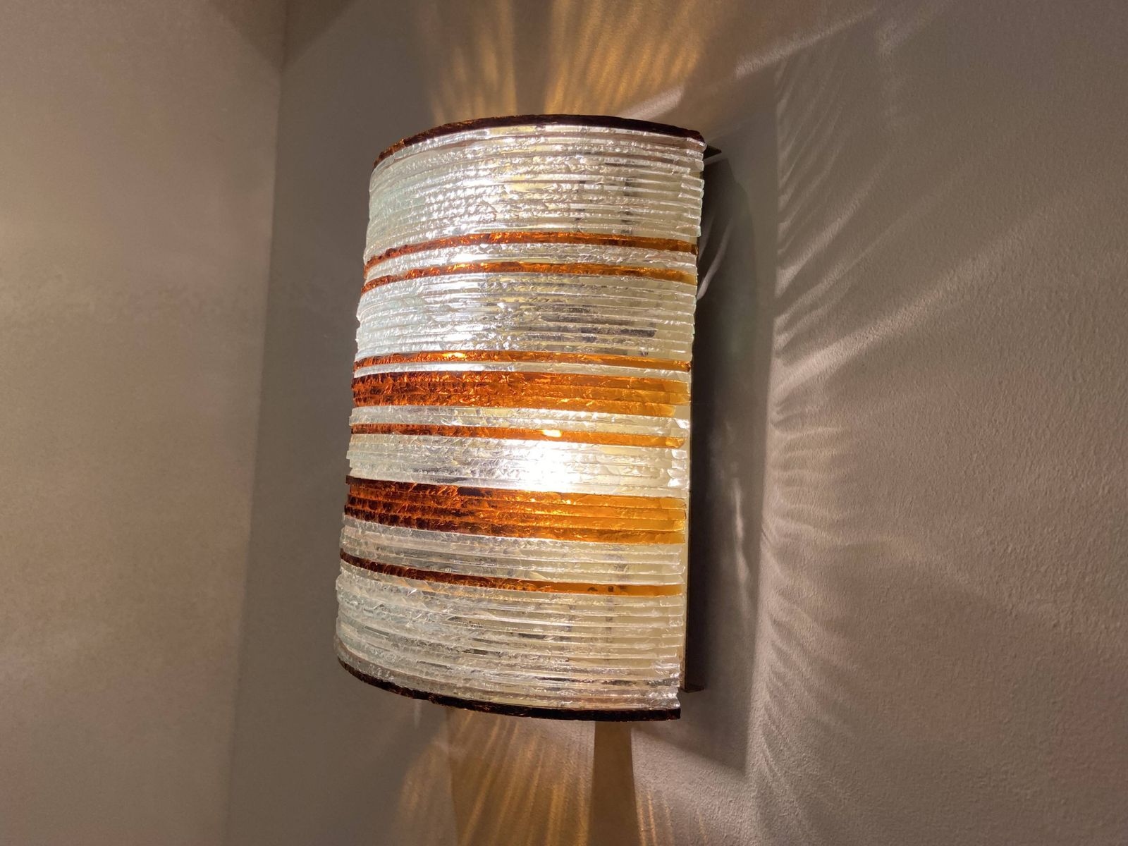 Glass Wall Lamp By Albano Poli, Italy, Circa 1960. photo 549.0
