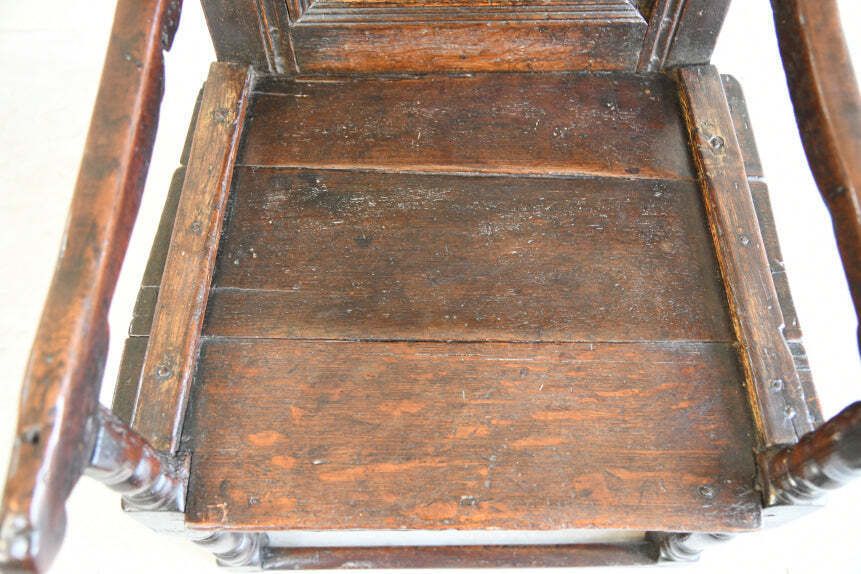 Antique Oak Wainscot Chair, 18th Century And Earlier photo 685.0