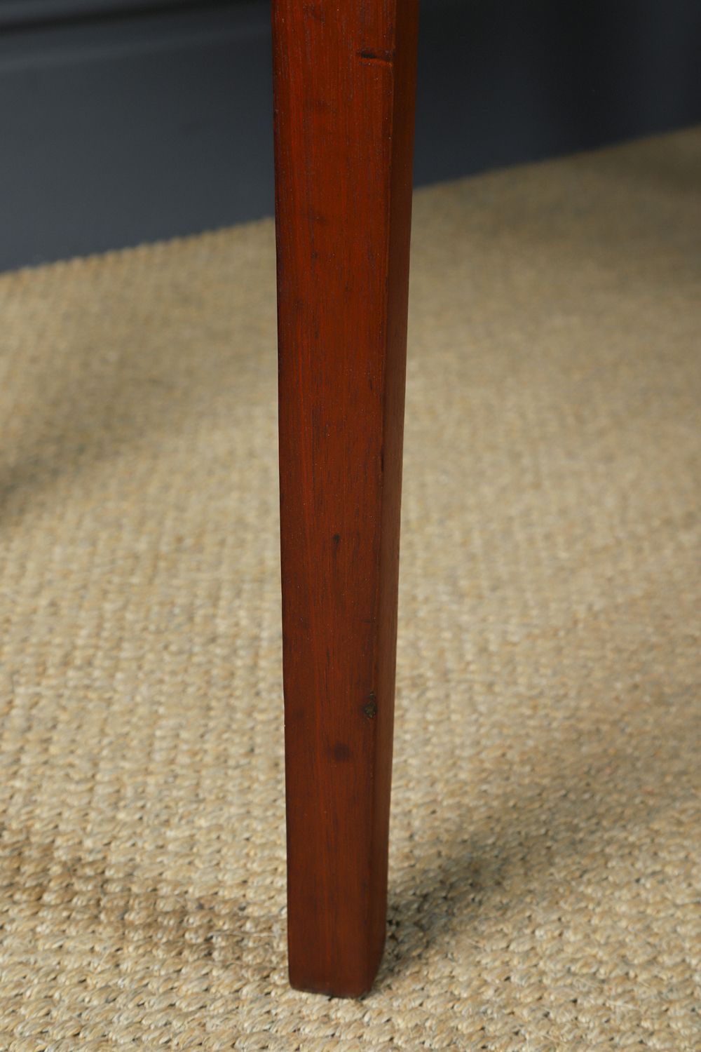 photo vinterior English Pair Of Georgian Mahogany Console Side Hall Occasional D Shaped End Tables (Circa 1800)