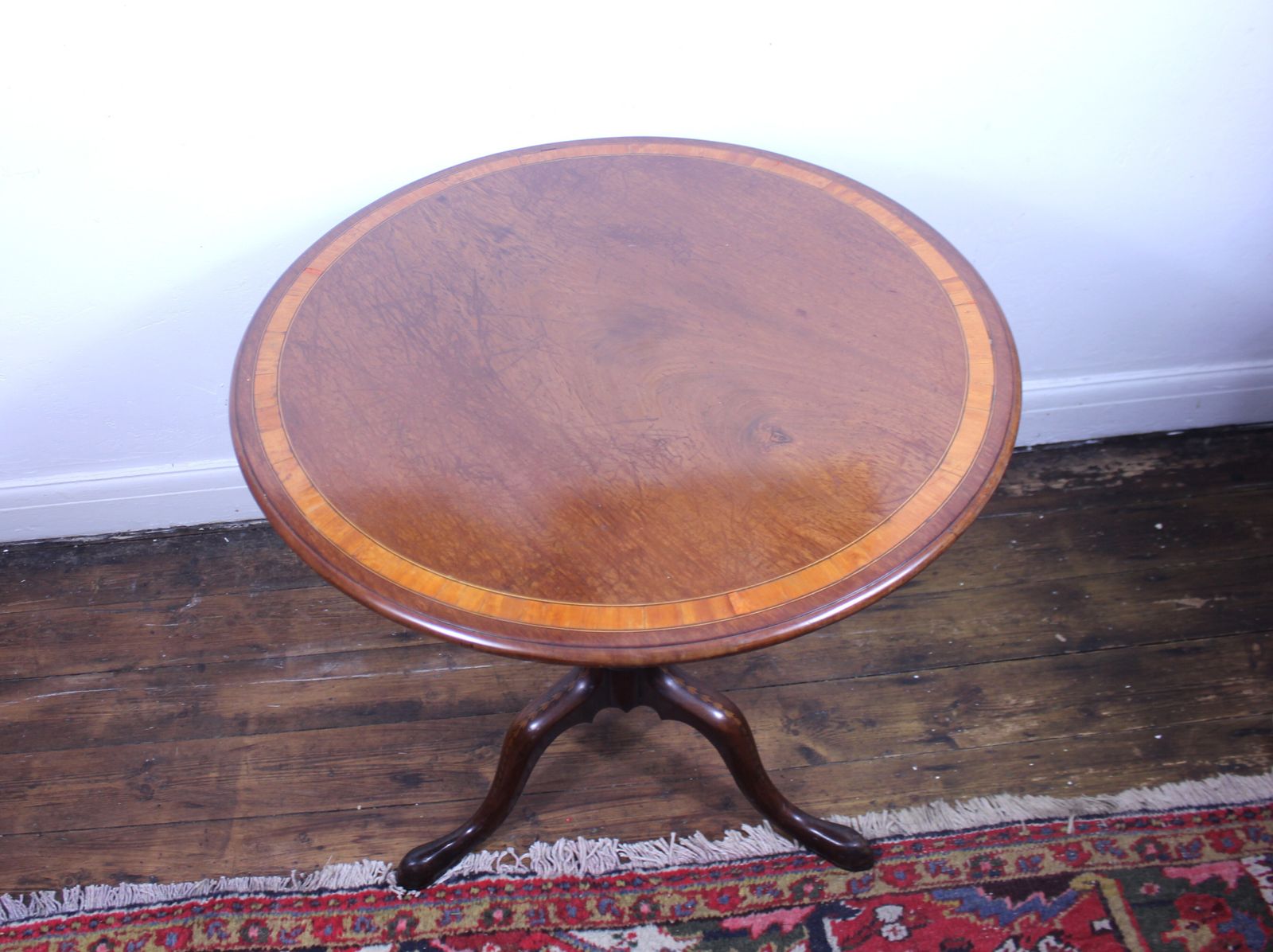 Sheraton 18th Century Mahogany Tripod Table photo Furniture