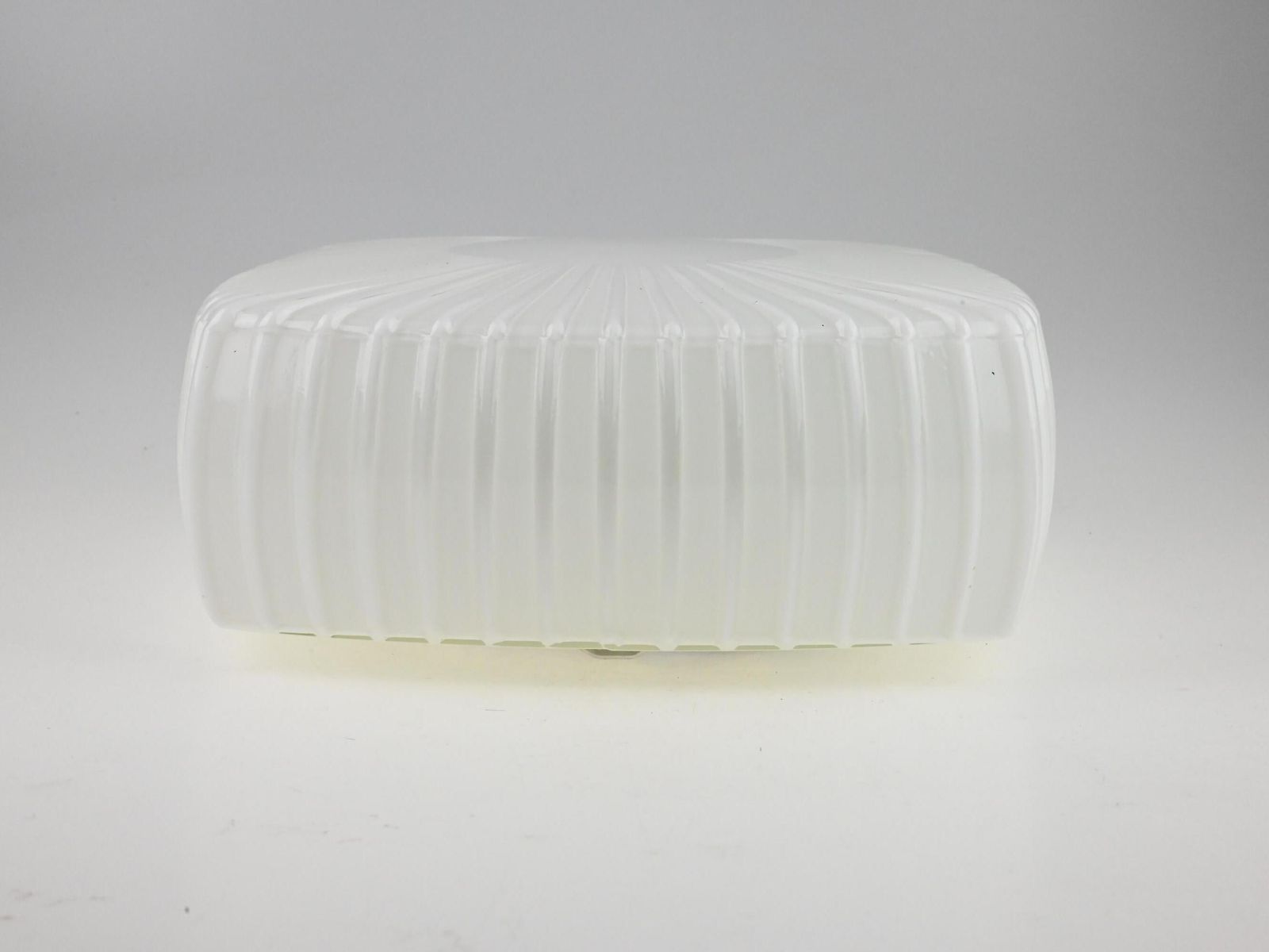Vintage White, Vintage Czech Lamp, Round Glass Wall Light, Mid Century, Mid Century Lamp photo buy